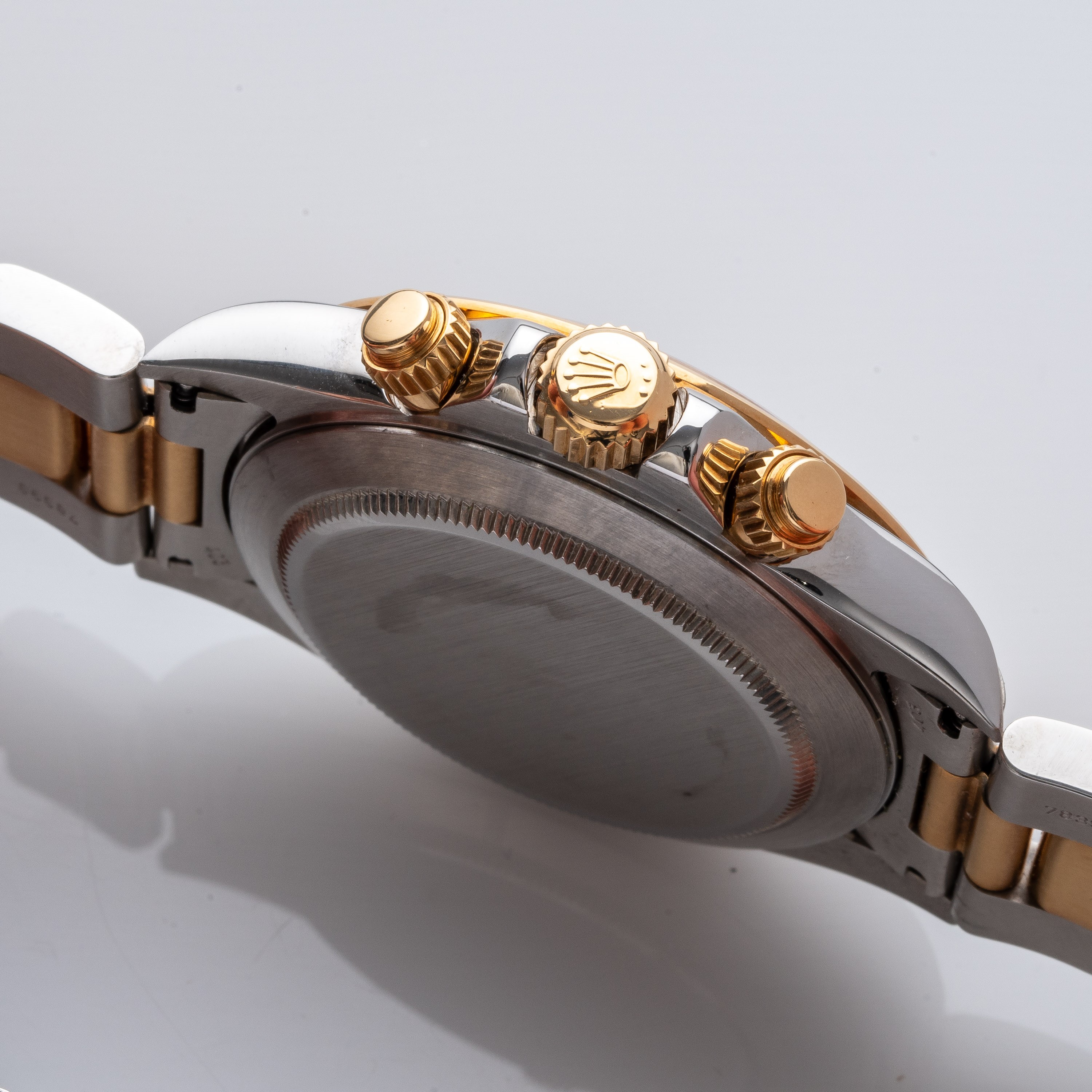 Rolex - Daytona 16523 cronografo automatico acciaio e oro 18 kt, quadrante bianco