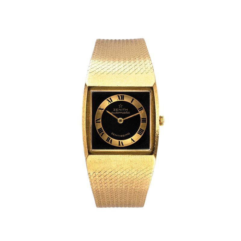 Zenith - Zenitissimo — Orologio da polso in oro giallo 18 kt con quadrante bitonale e bracciale i...