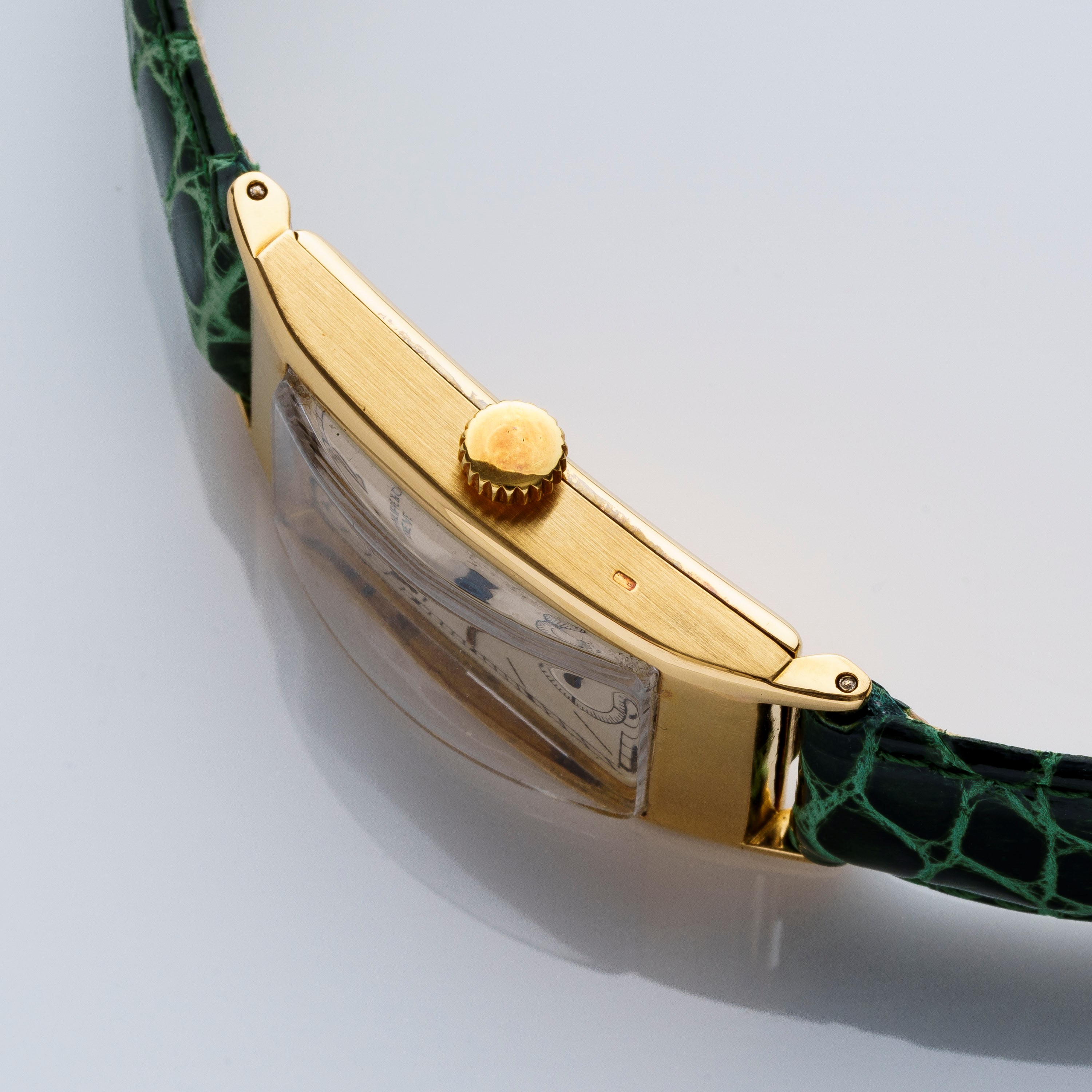 Patek Philippe - Tegolino, orologio solo tempo a carica manuale in oro giallo 18 kt con sfere Bre...