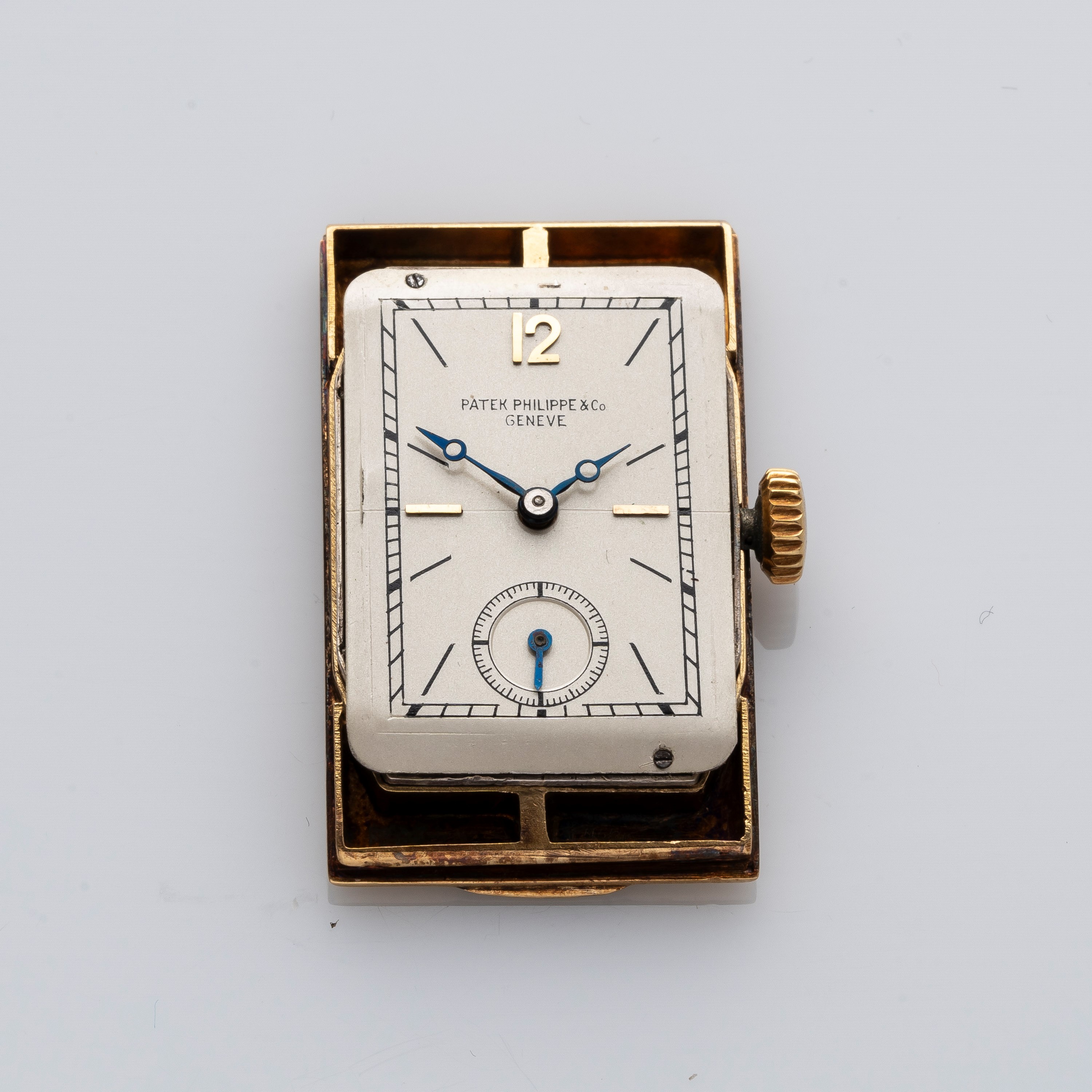 Patek Philippe - Tegolino, orologio solo tempo a carica manuale in oro giallo 18 kt con sfere Bre...