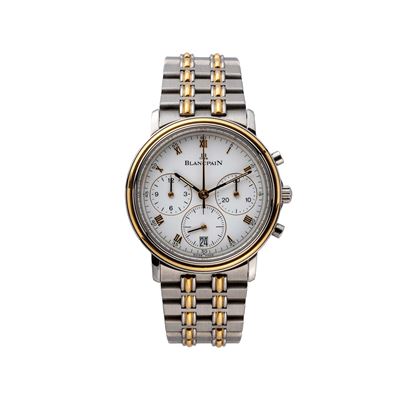 Villeret Chrono (Cronografo automatico) in acciaio e oro 18 kt