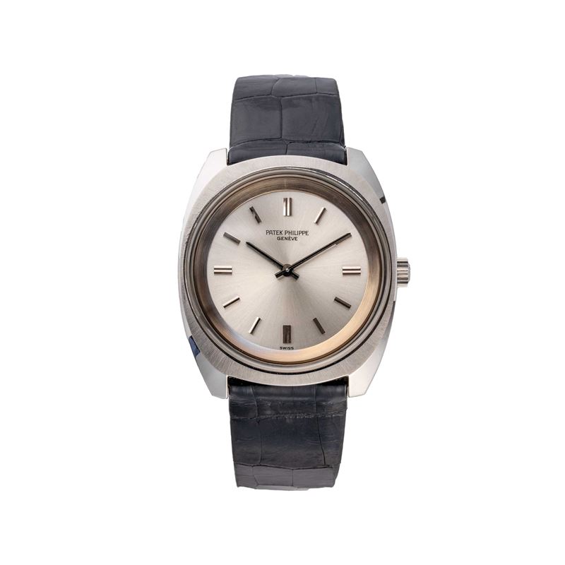 Patek Philippe - Calatrava 3579-1, orologio da polso in acciaio a carica manuale con quadrante ar...