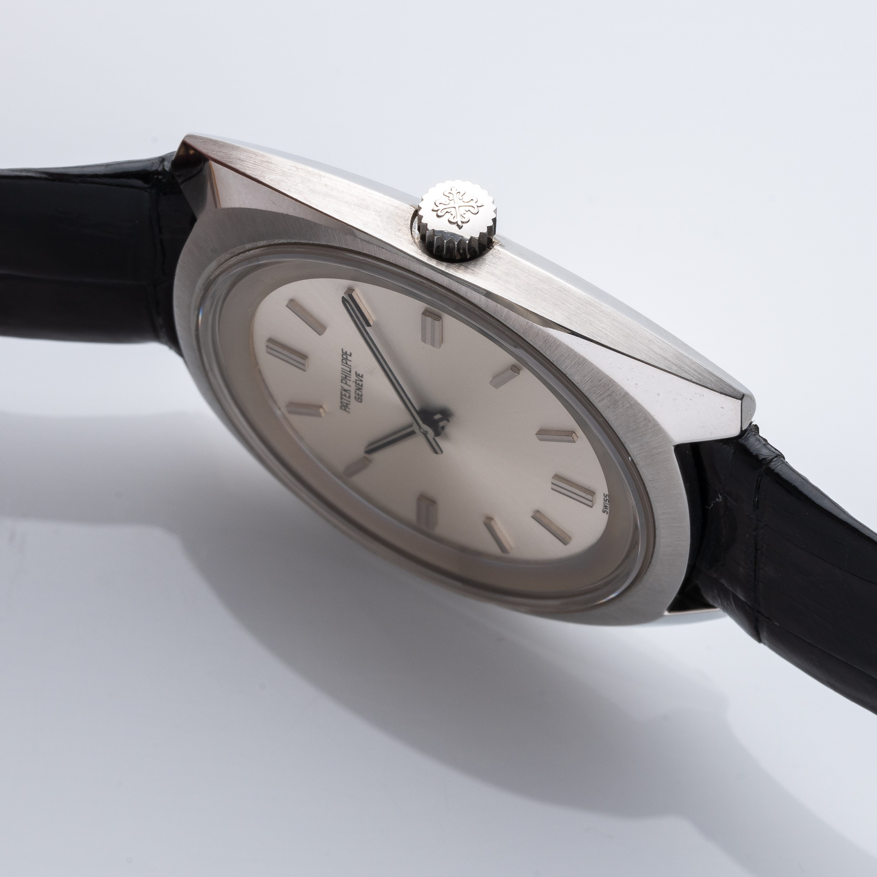 Patek Philippe - Calatrava 3579-1, orologio da polso in acciaio a carica manuale con quadrante ar...
