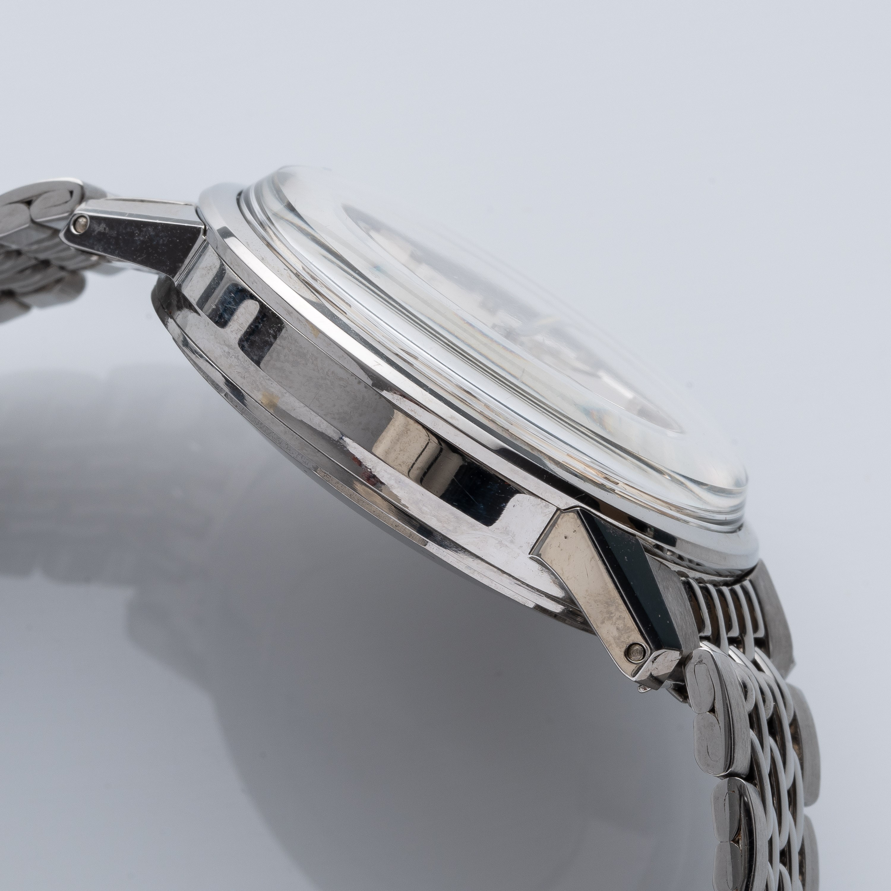 Iwc - Ingenieur, orologio automatico in acciaio con quadrante argenté e datario ad ore tre