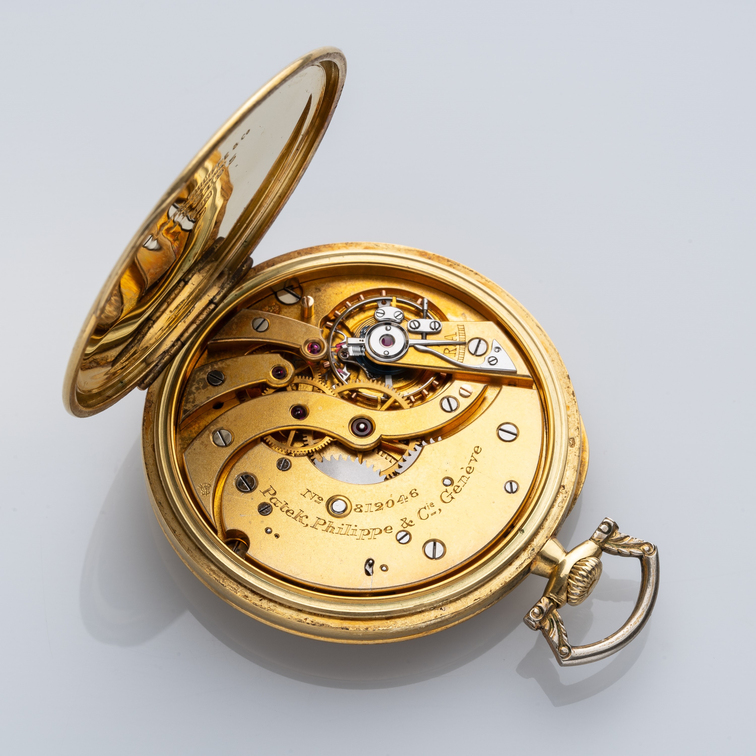 Patek Philippe - Orologio da tasca in oro giallo 18 kt a carica manuale con numeri Breguet e picc...