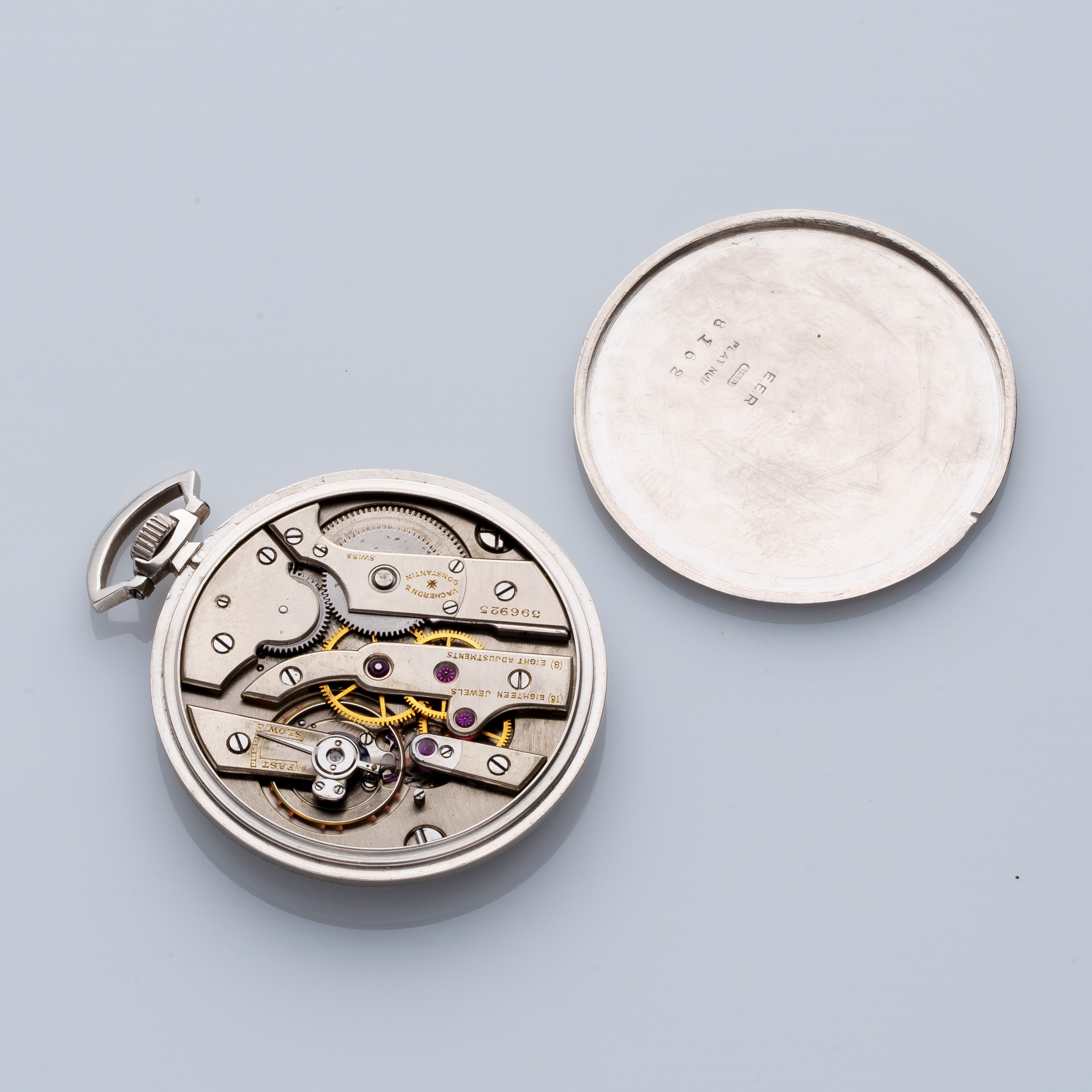 Vacheron Constantin - Orologio da tasca in platino a carica manuale Art Déco