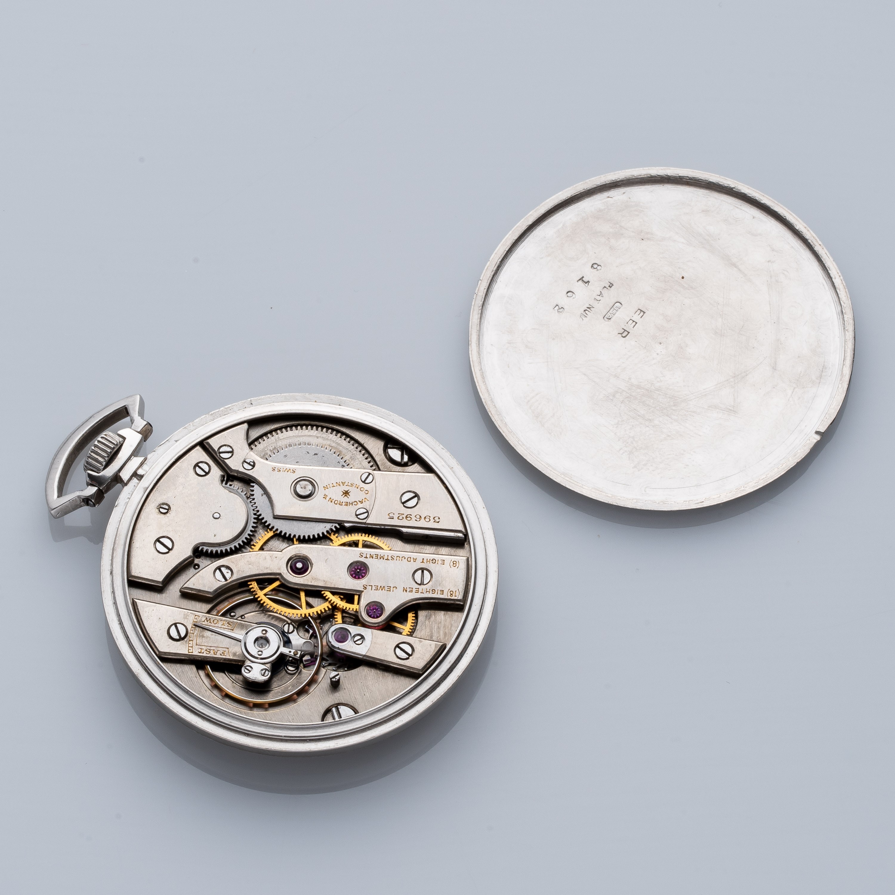 Vacheron Constantin - Orologio da tasca in platino a carica manuale Art Déco
