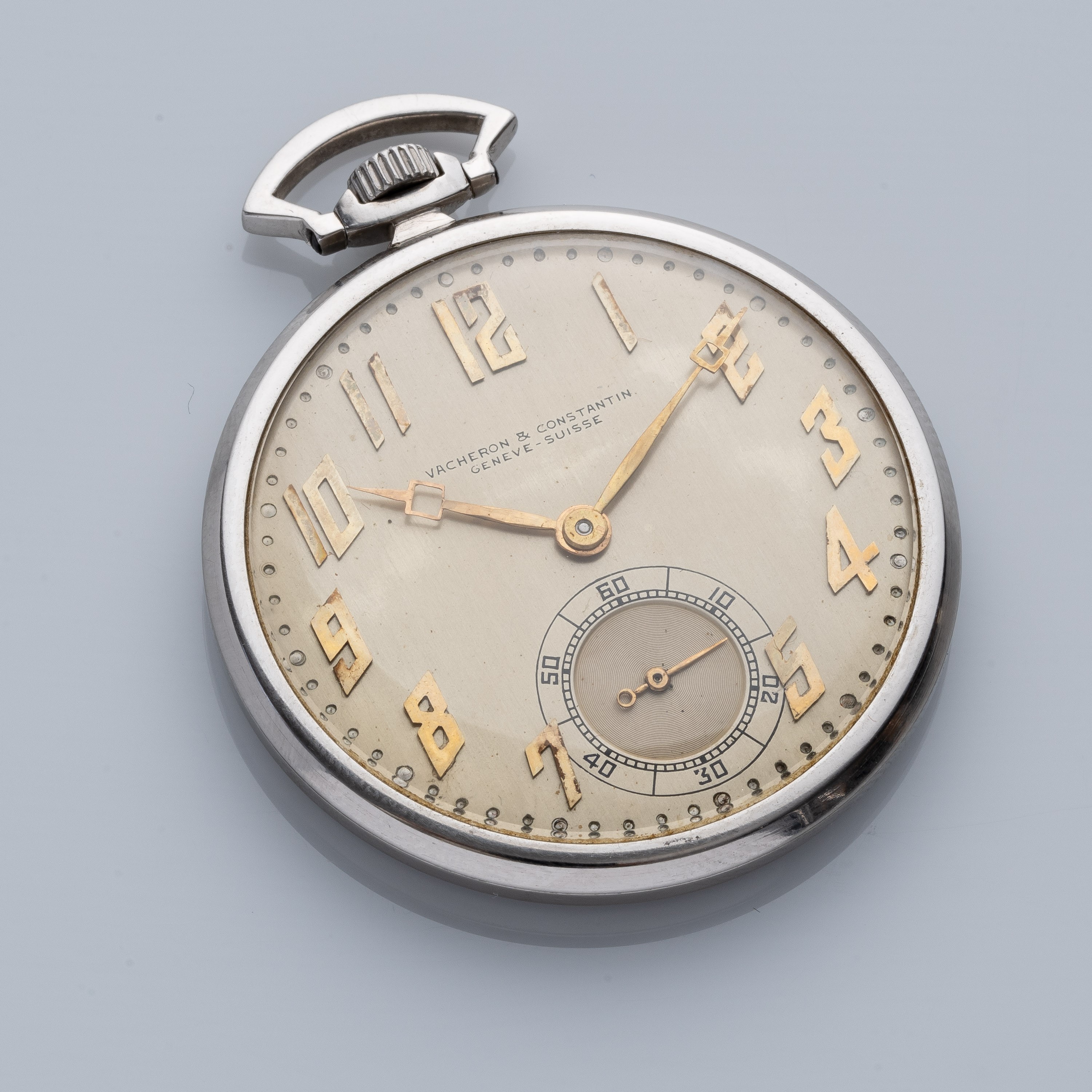Vacheron Constantin - Orologio da tasca in platino a carica manuale Art Déco