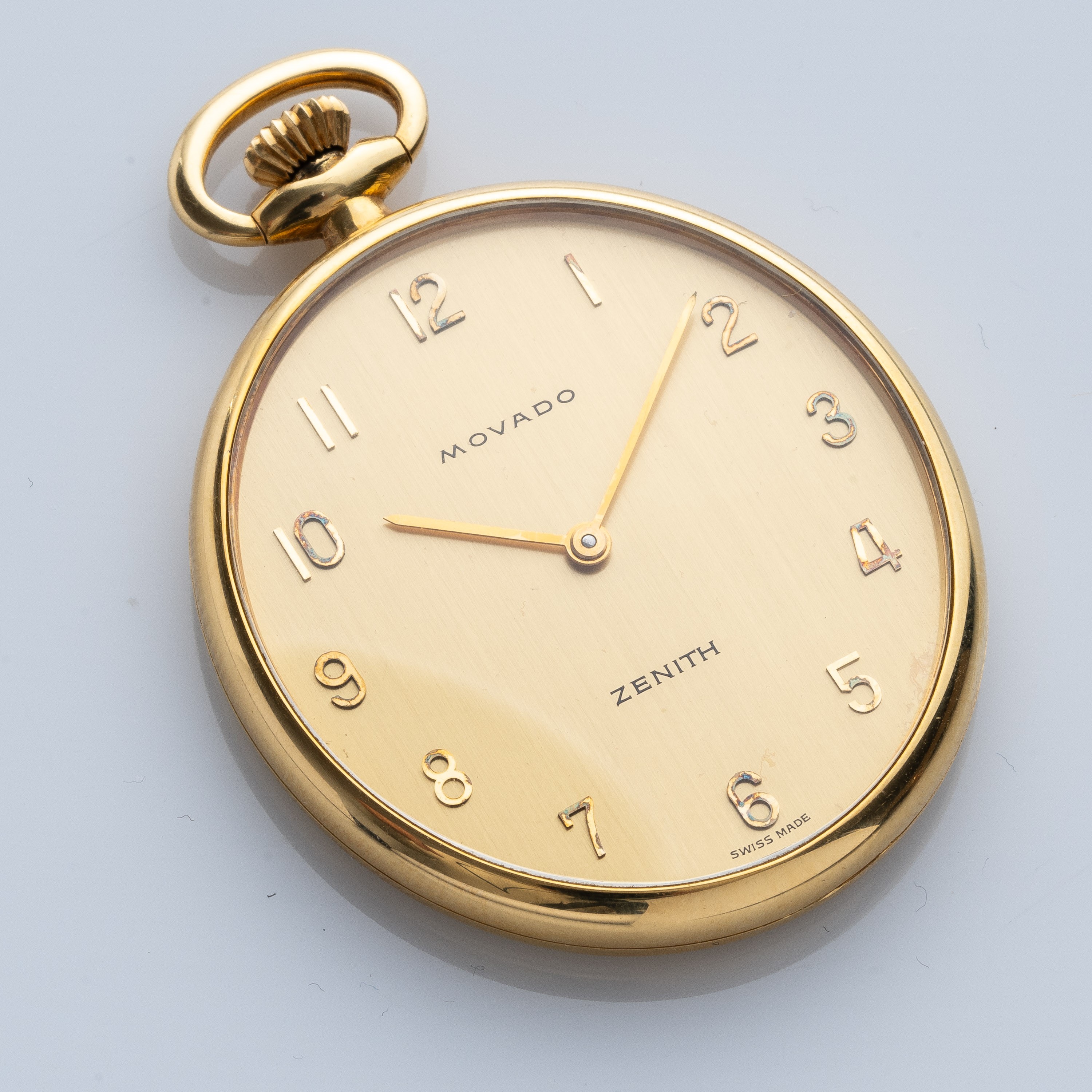 Movado Zenith - Orologio da tasca a carica manuale in oro giallo 18 kt con cassa ovale