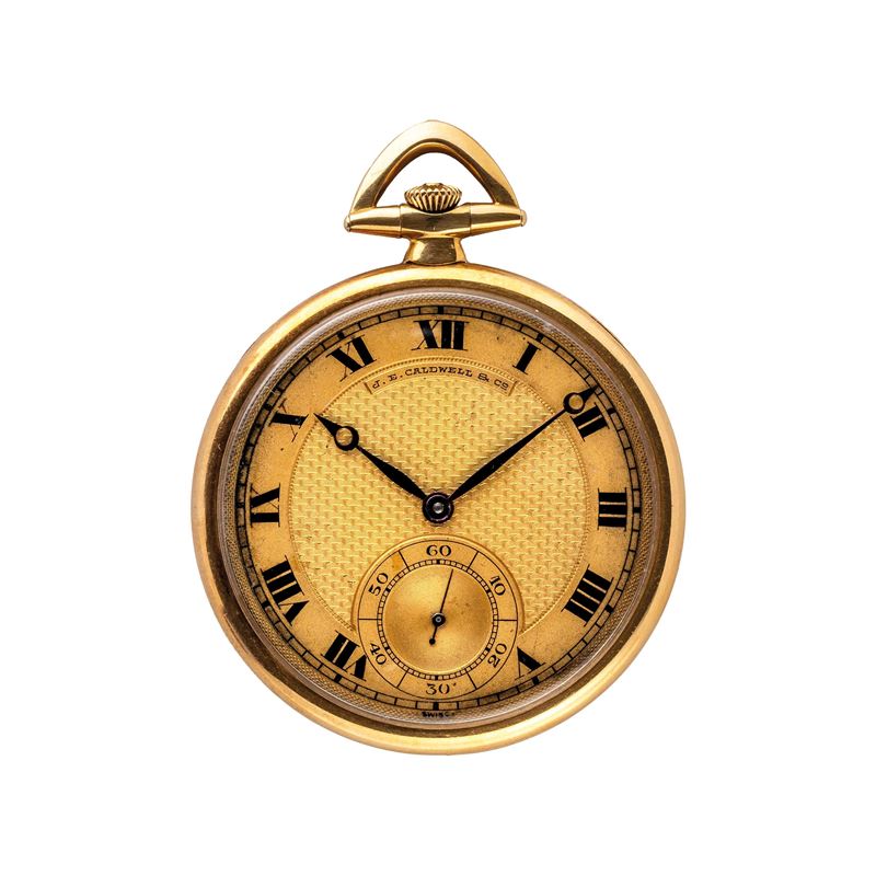Vacheron Constantin - Orologio da tasca in oro giallo 18 kt a carica manuale per il rivenditore J...