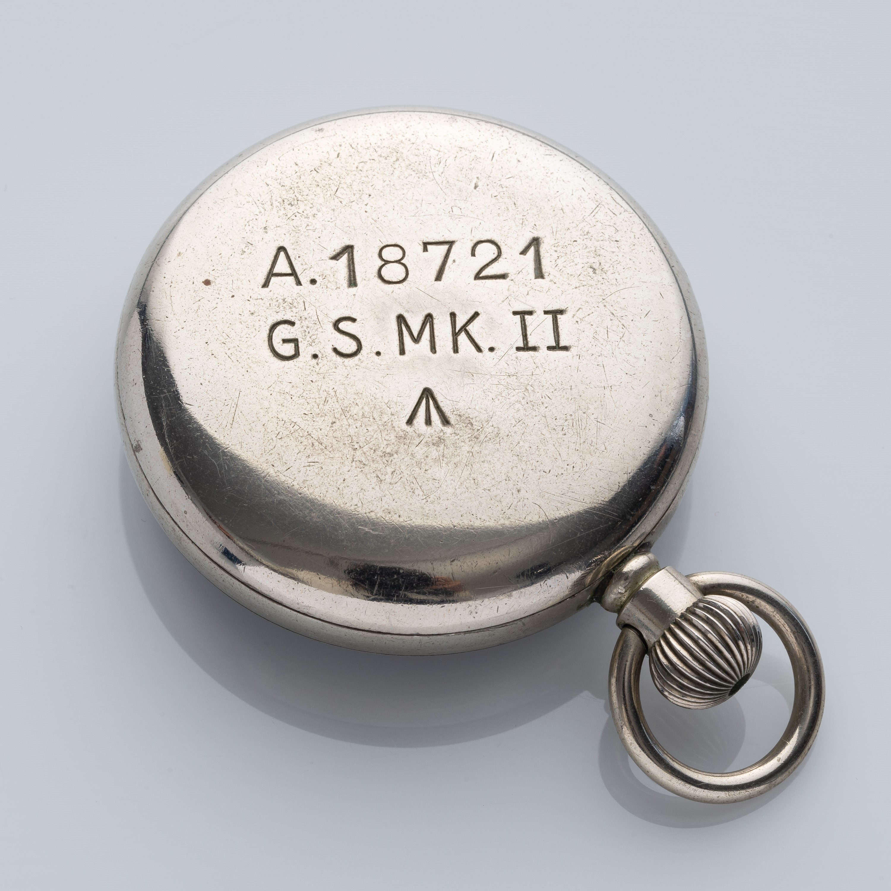Rolex - Orologio da tasca militare in acciaio, ref. 18721, carica manuale (Cal. 540)