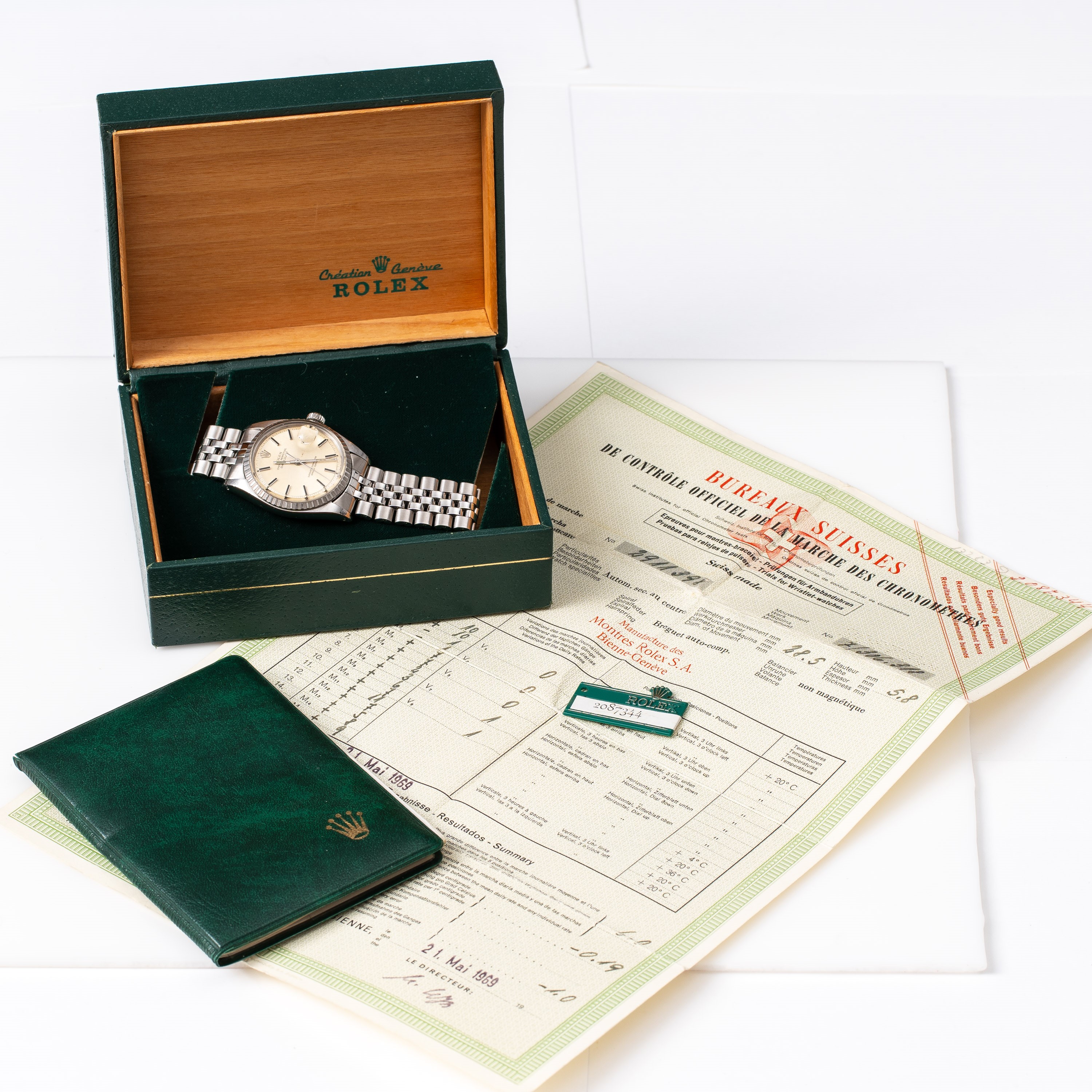Rolex - Datejust ref. 1603, 1969 – orologio automatico in acciaio con bracciale Jubilee