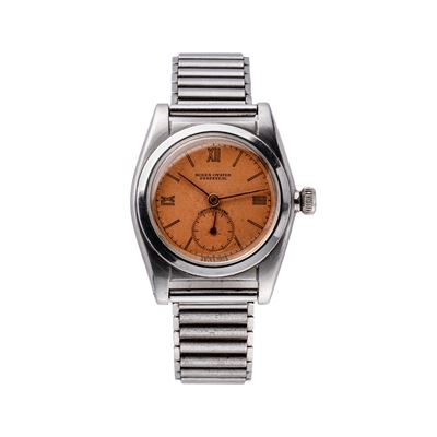 Ovetto (Bubbleback) n. 2764, orologio automatico con quadrante salmone e piccoli secondi