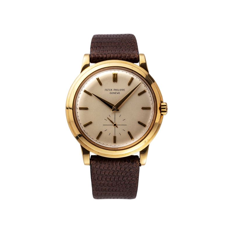 Patek Philippe - Calatrava 2552, orologio in oro giallo 18 kt con carica automatica e piccoli sec...