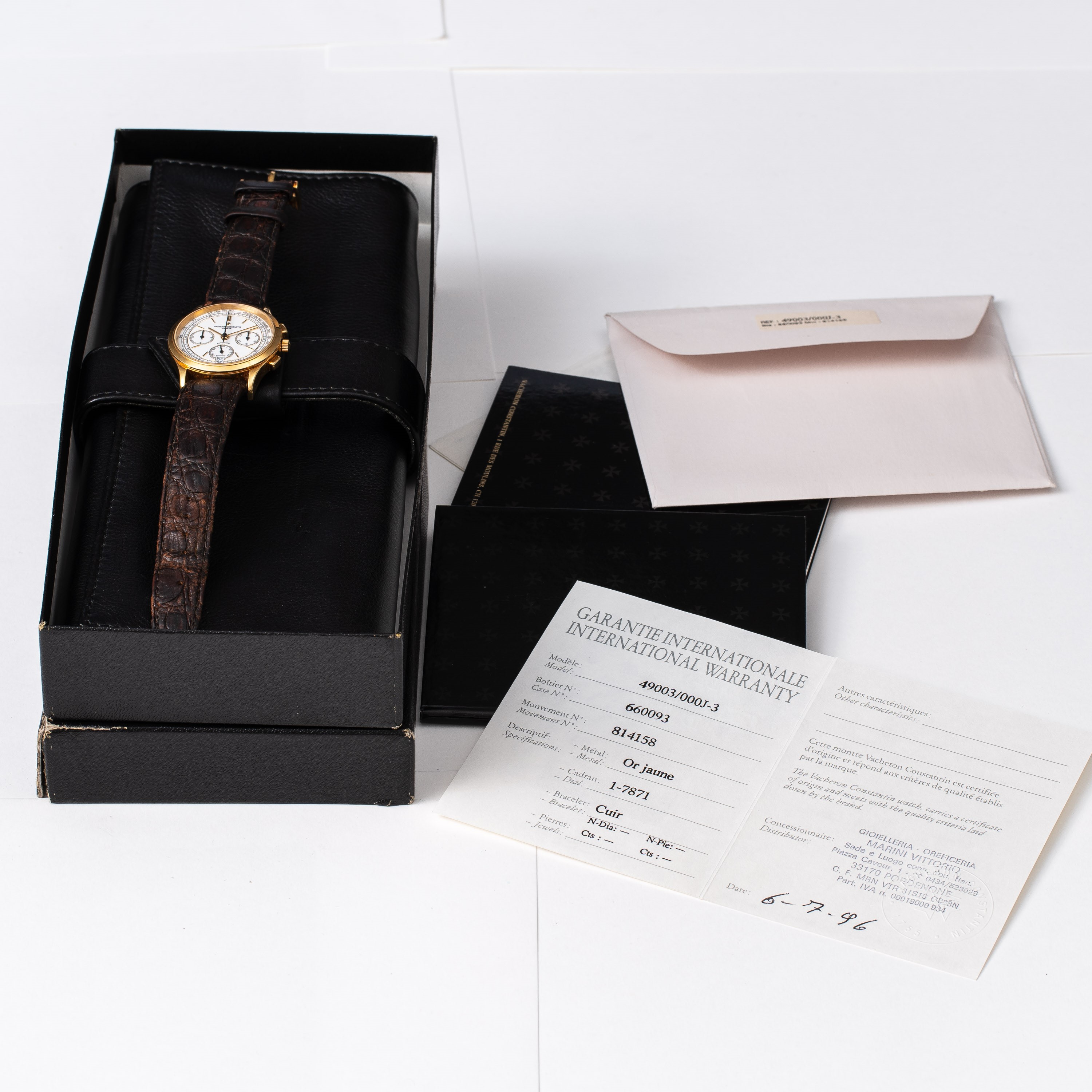 Vacheron Constantin - Historique Chrono — cronografo automatico in oro giallo 18 kt con datario a...