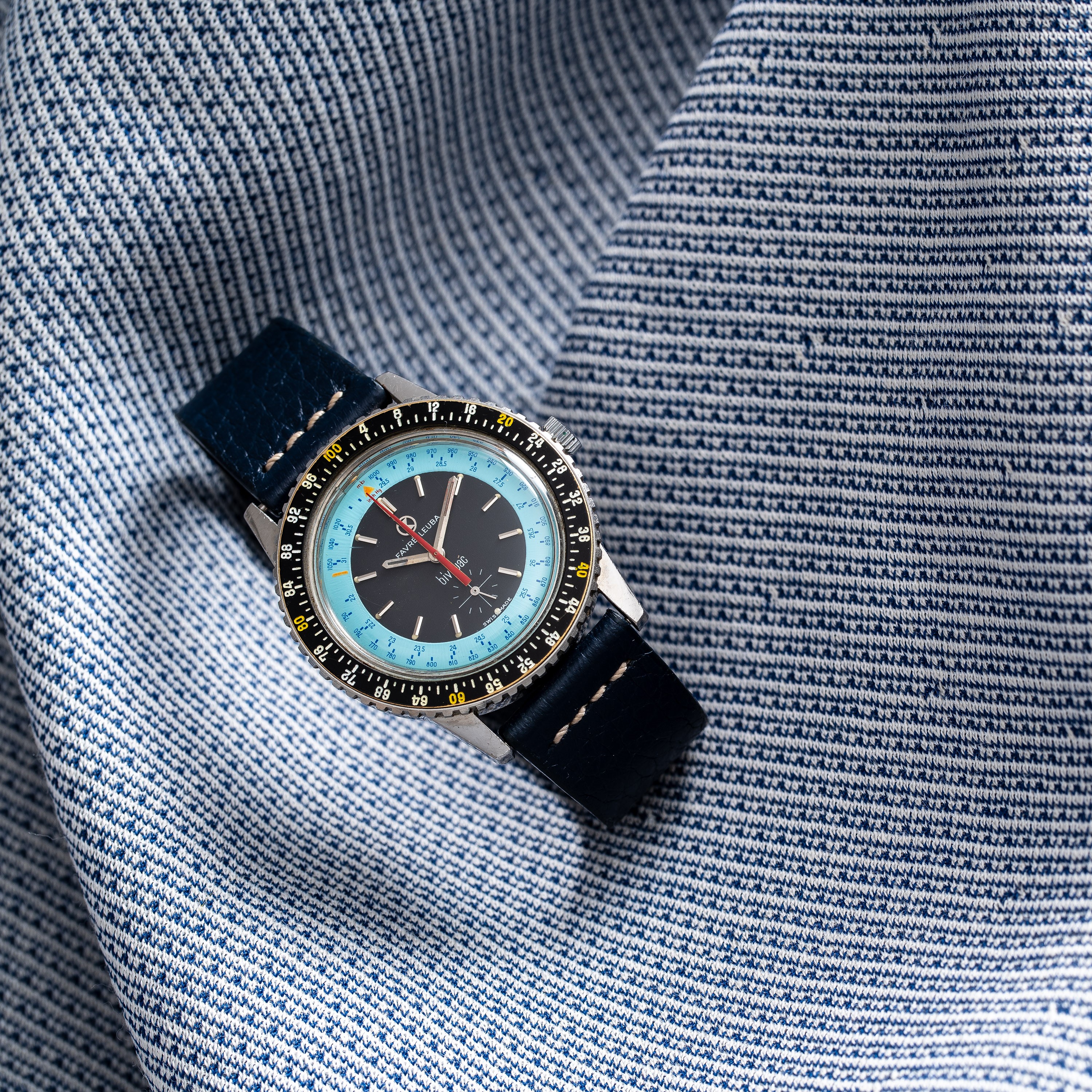 Favre Leuba - Bivouac — orologio da polso a carica manuale con barometro e altimetro