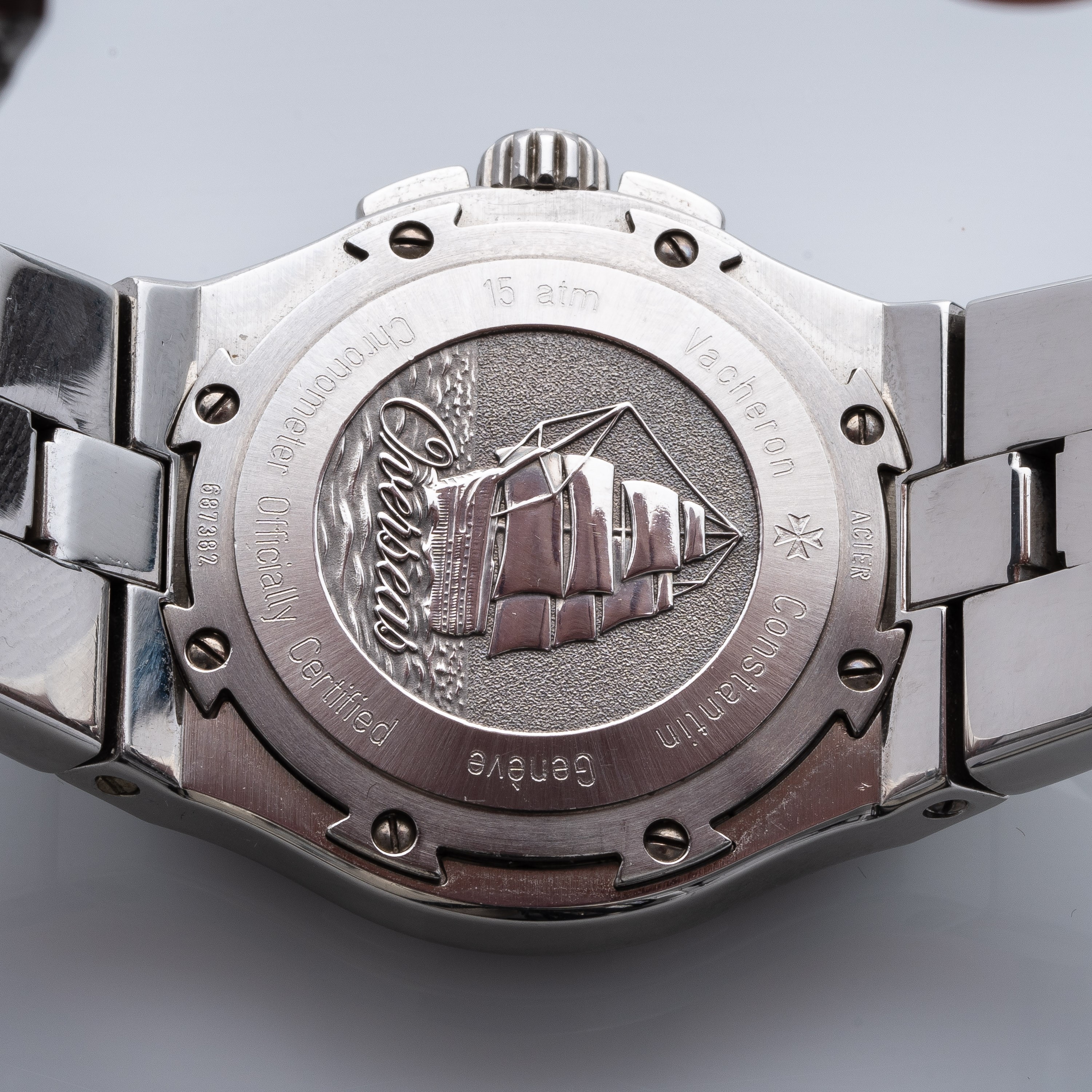 Vacheron Constantin - Overseas 42040, orologio solo tempo automatico in acciaio con quadrante blu