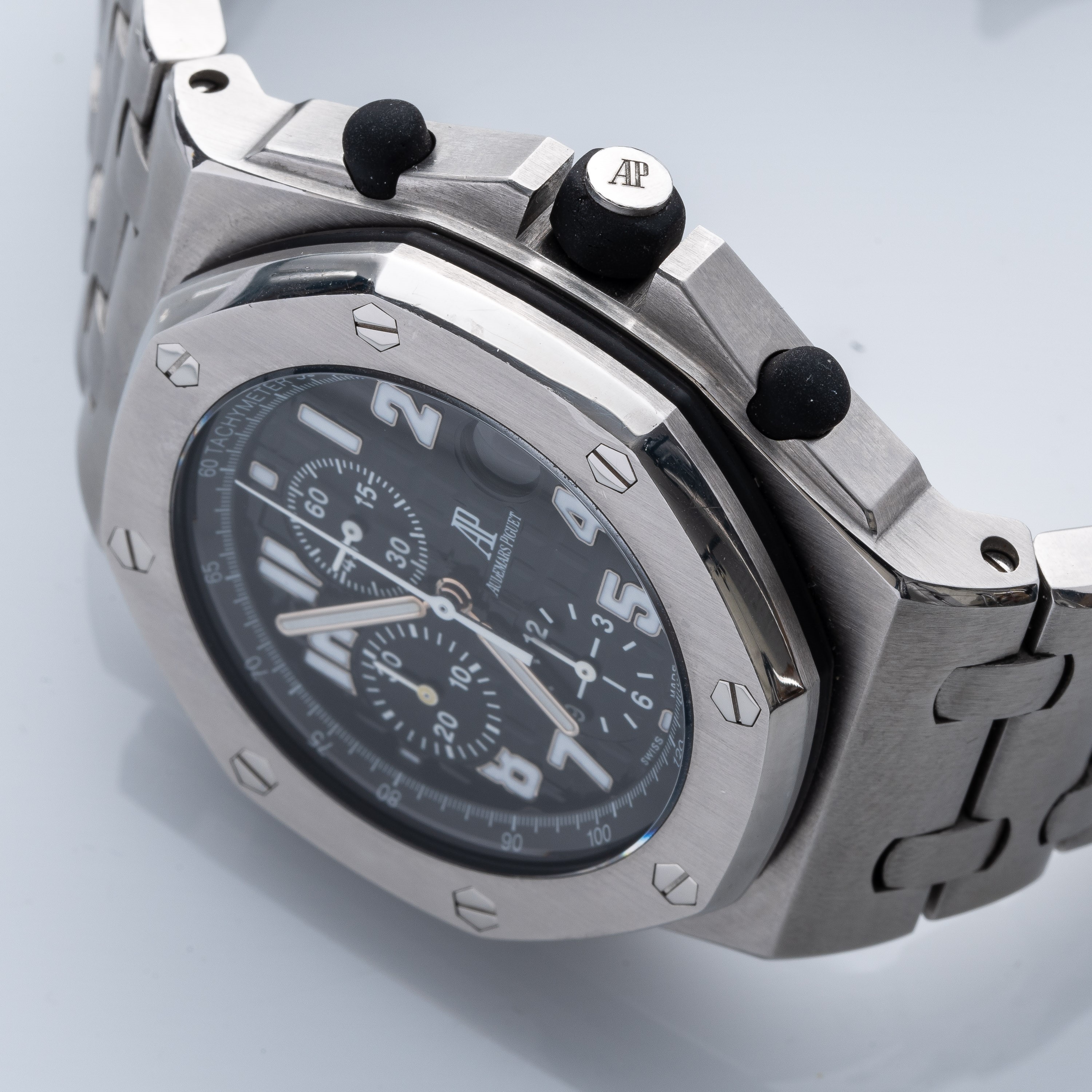 Audemars Piguet - Royal Oak Offshore 25721ST, cronografo automatico in acciaio con quadrante nero