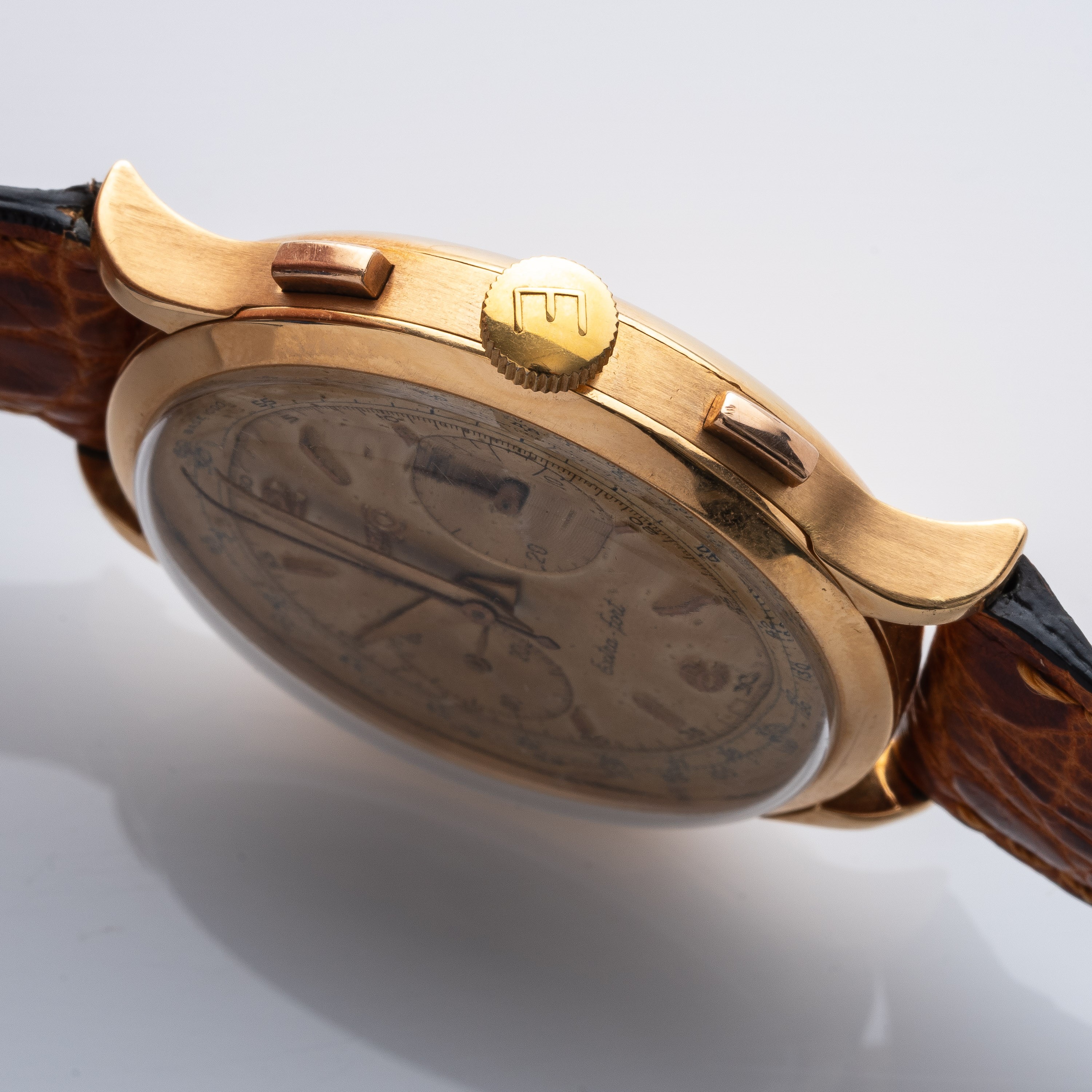 Eberhard - Extrafort Cornografo a carica manuale in oro giallo 18 kt
