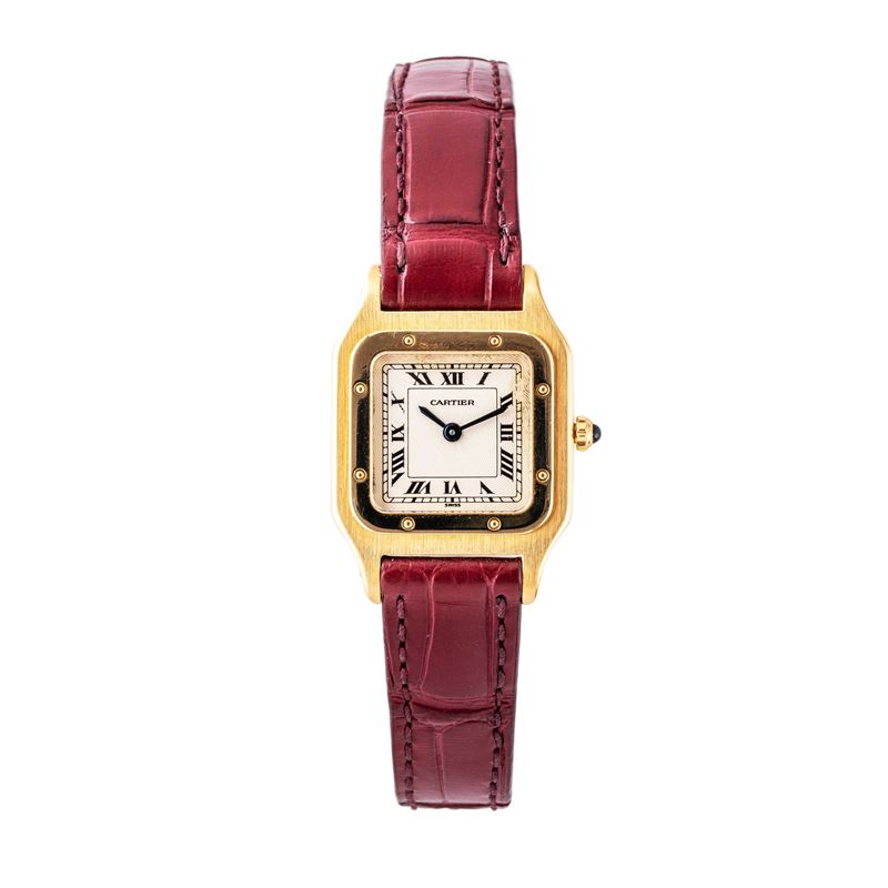 Cartier - Santos Dumont Lady, orologio da polso in oro giallo 18kt a carica manuale