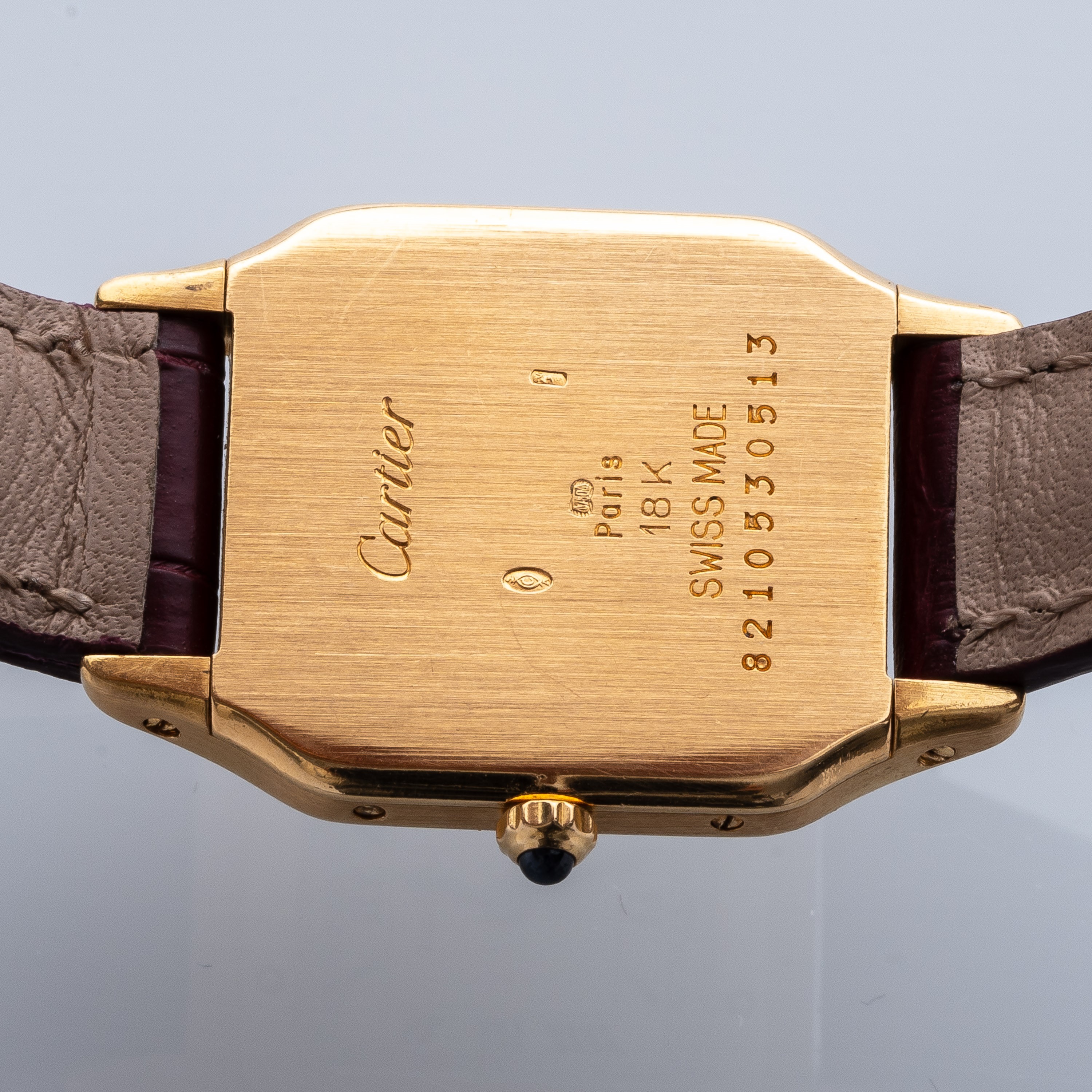 Cartier - Santos Dumont Lady, orologio da polso in oro giallo 18kt a carica manuale