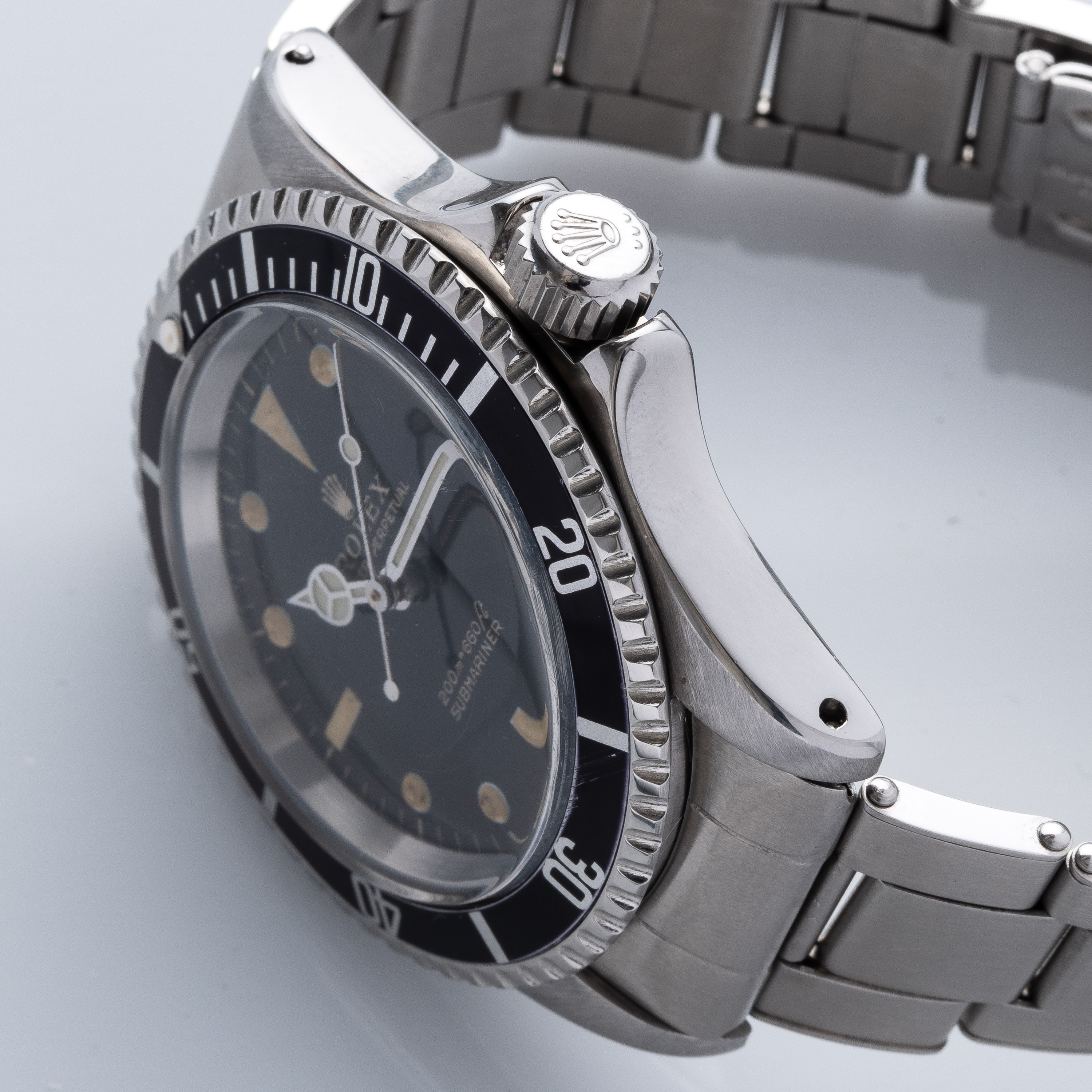 Rolex - Submariner 5513 (1966), orologio subacqueo automatico in acciaio con quadrante gilt