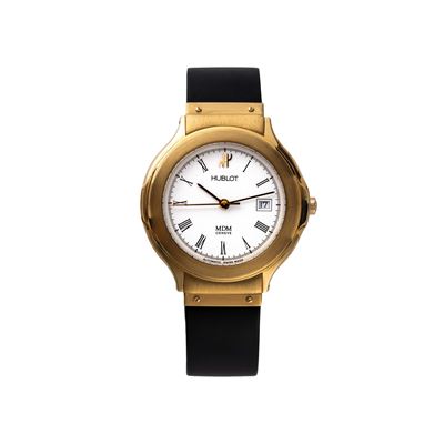 MDM 141.11.3, orologio solo tempo automatico in oro giallo 18 kt con quadrante bianco