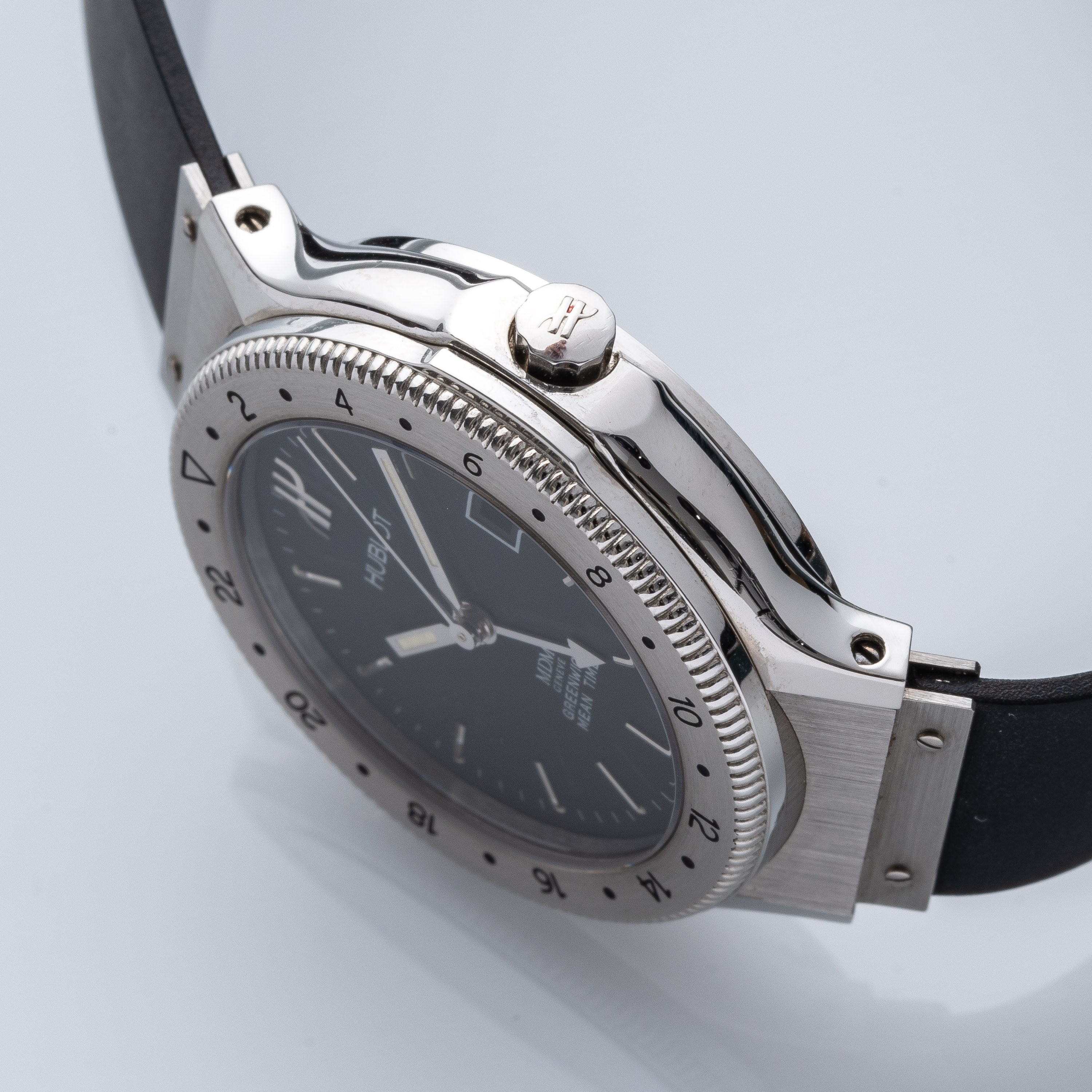 Hublot - MDM GMT – orologio GMT a carica automatica in acciaio e oro 18kt con quadrante nero