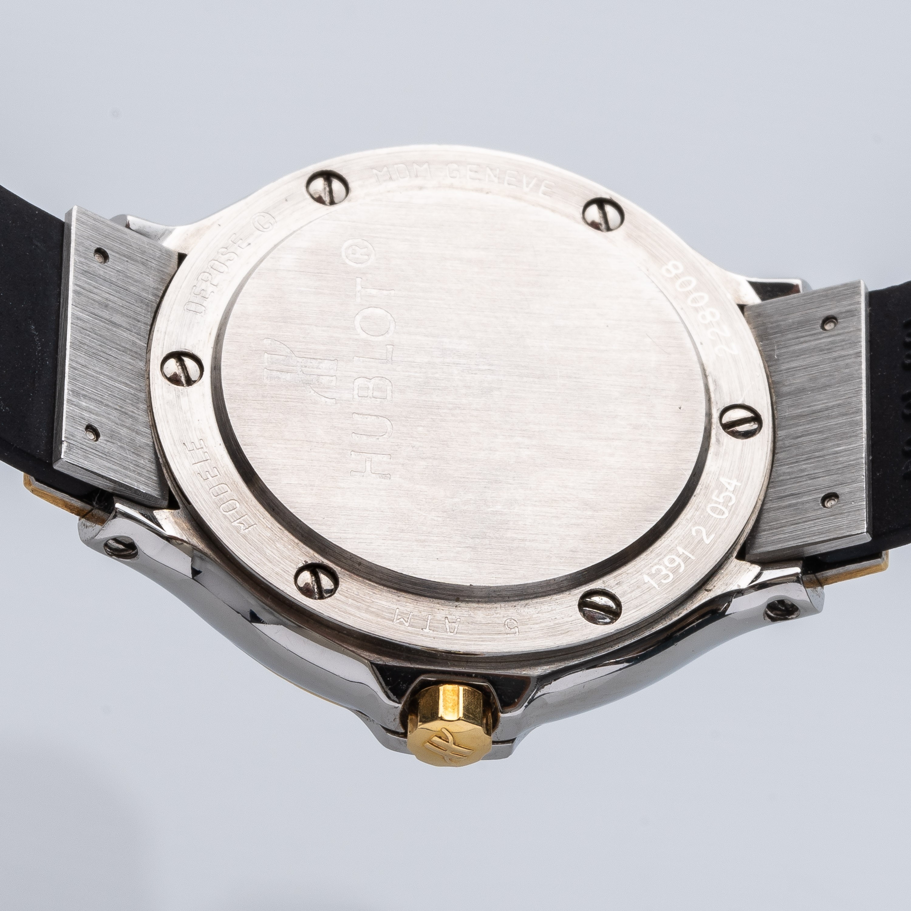 Hublot - MDM Lady Diamond 1391.2.054, orologio solo tempo al quarzo in acciaio e oro giallo 18 kt...