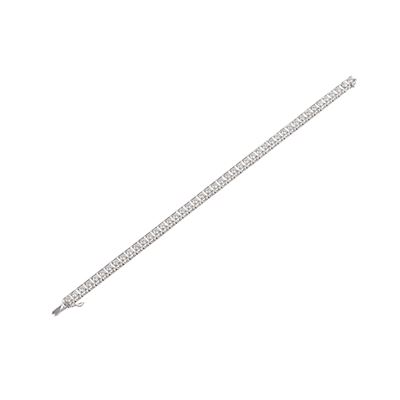 Bracciale Tennis in oro bianco 18 kt con brillanti, peso complessivo 2,00–2,25 ct