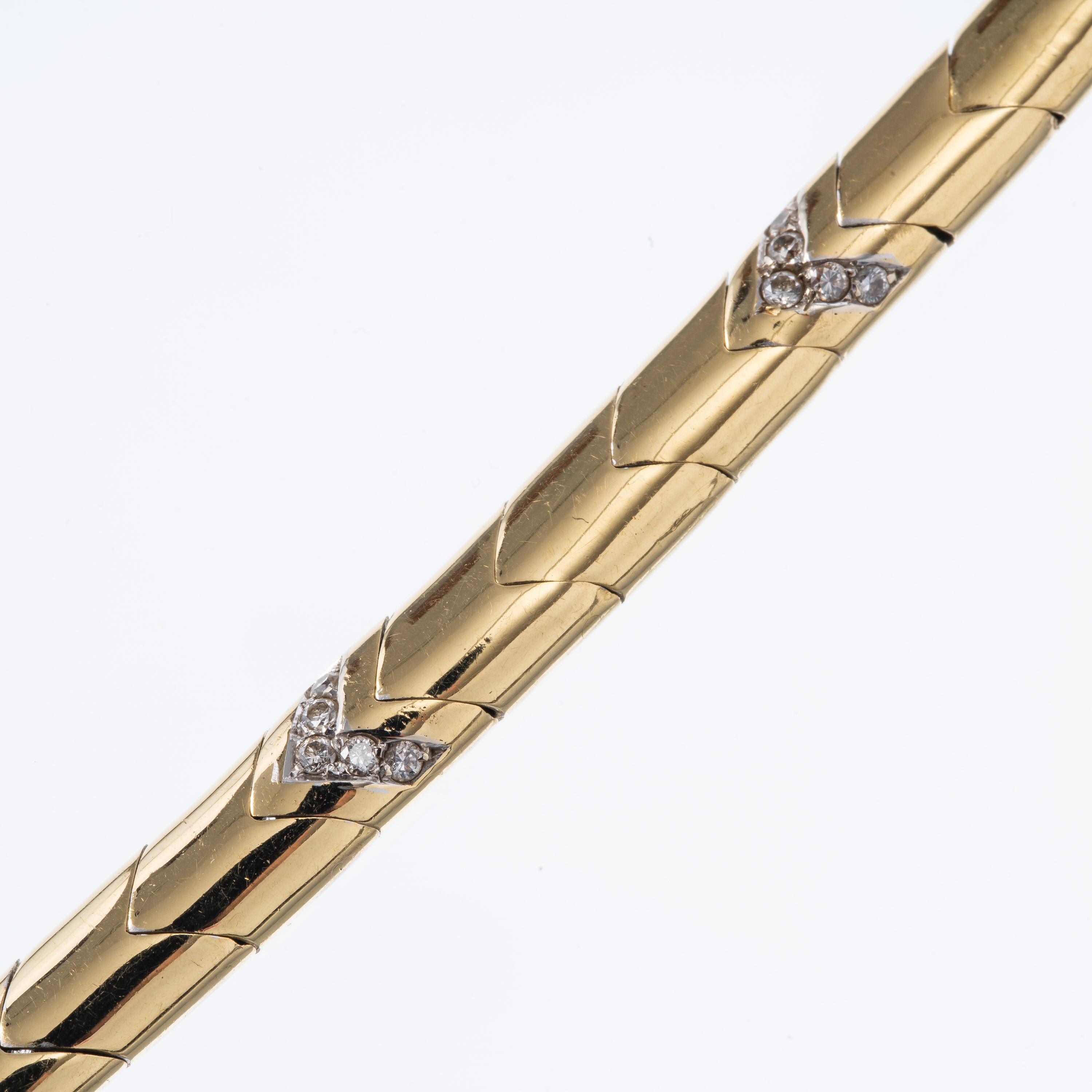 Cartier - Collana girocollo in oro giallo 18 kt con diamanti