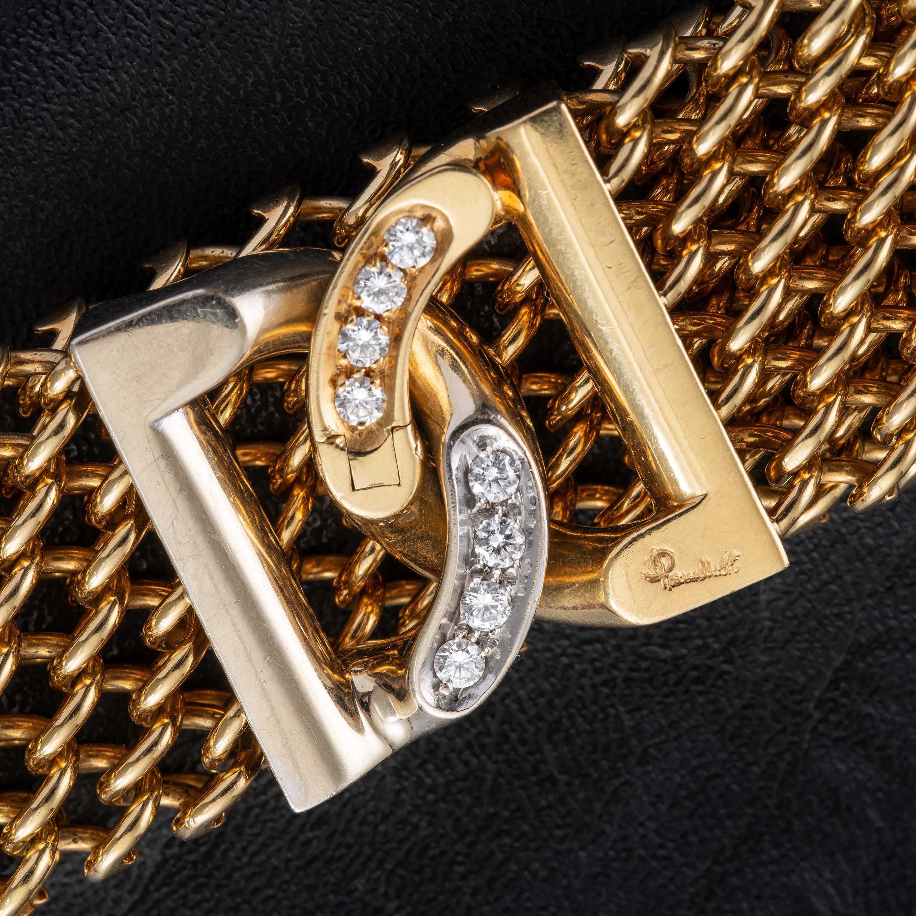 Pomellato - Collana girocollo in oro giallo 18 kt e diamanti