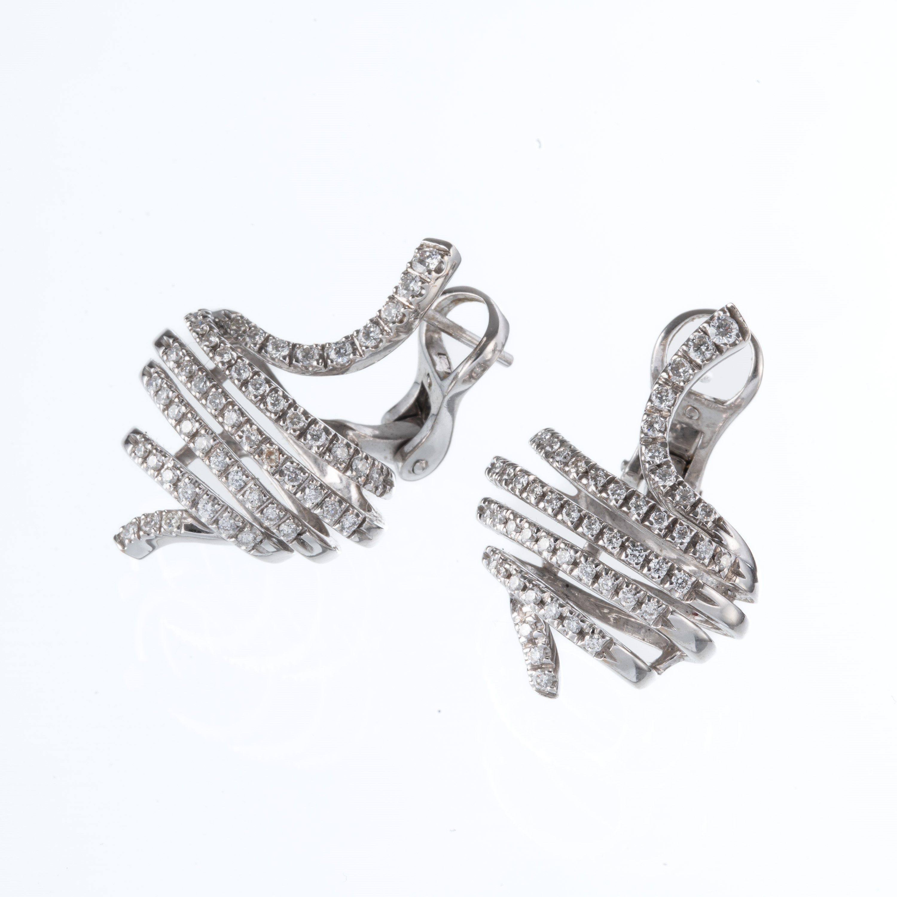 Damiani - Orecchini in oro bianco 18 kt con diamanti