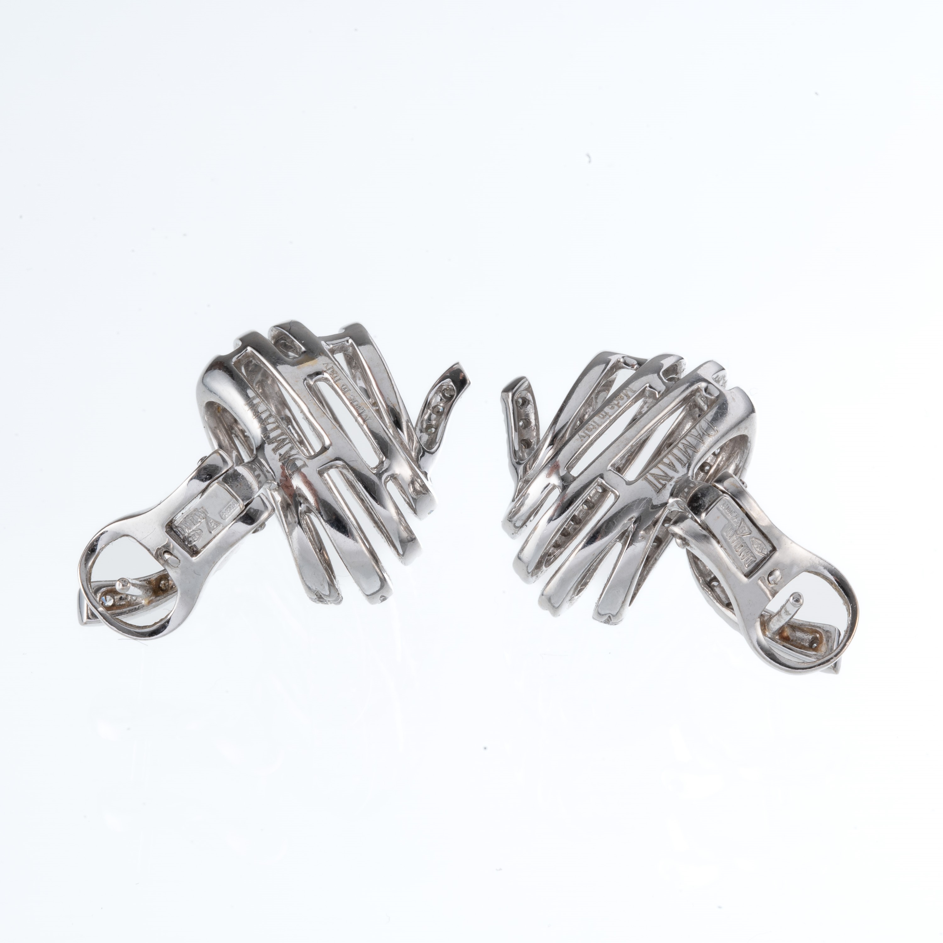 Damiani - Orecchini in oro bianco 18 kt con diamanti