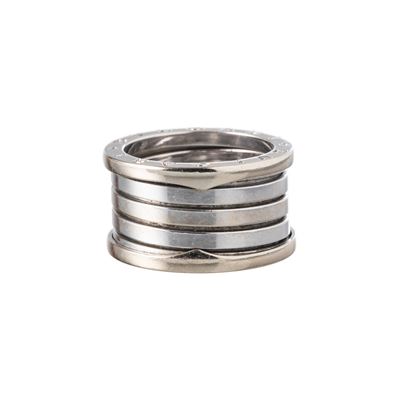 Anello B01 in oro bianco 18 kt a tre fasce