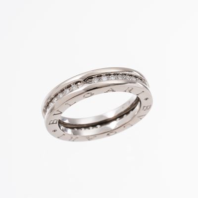 Anello in oro bianco 18 kt con diamanti
