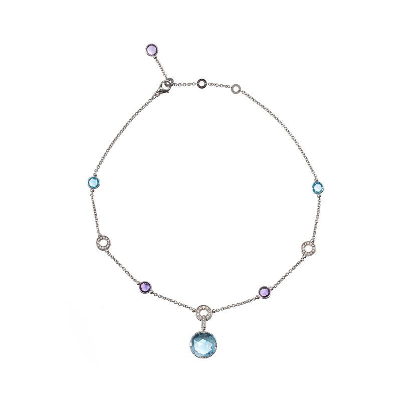 Bulgari - Collana modello “Parentesi” in oro bianco 18 kt