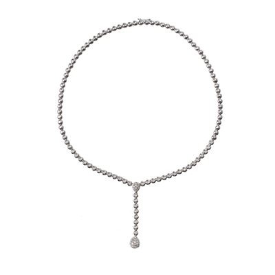 Collana in oro bianco e diamanti