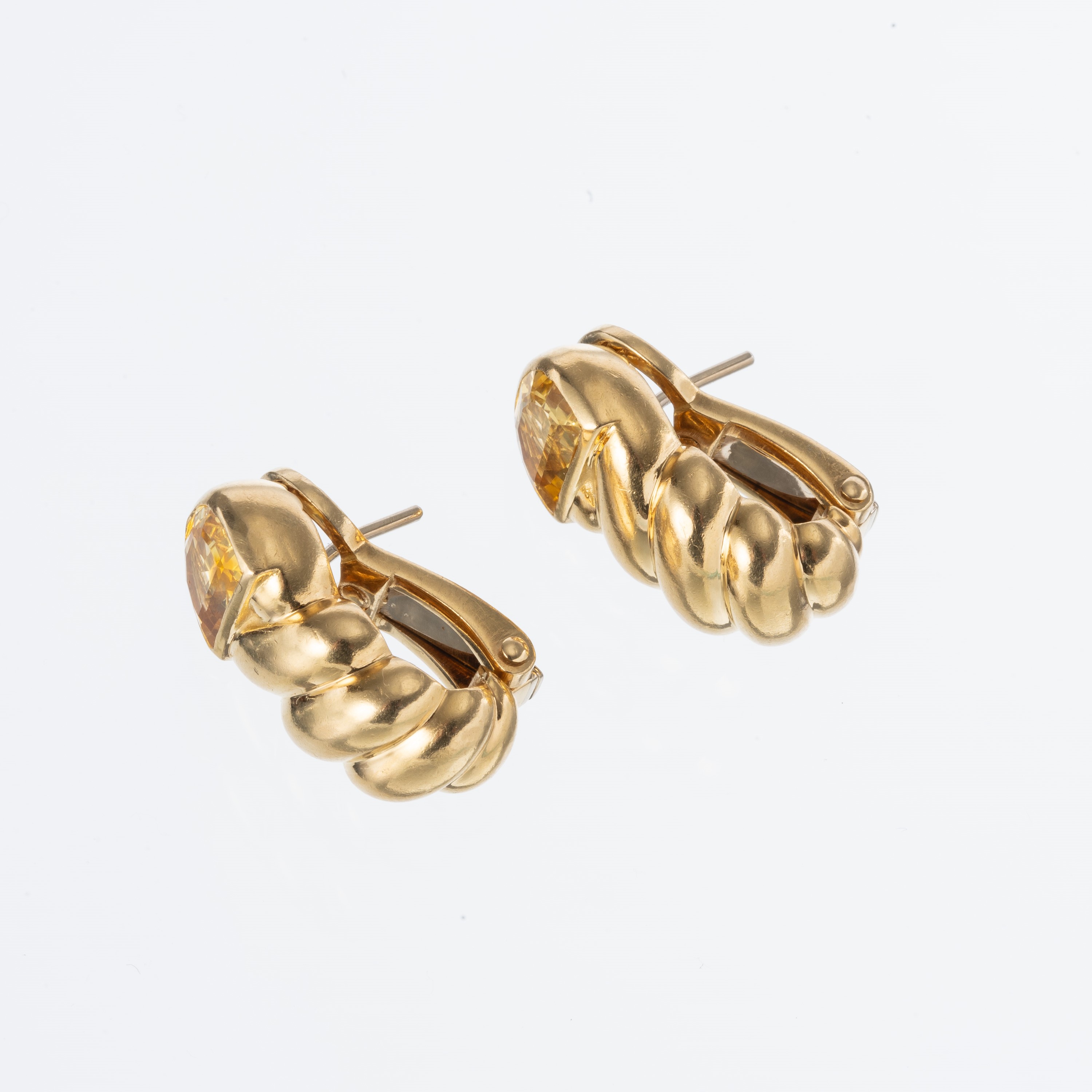Pomellato - Orecchini in oro giallo 18 kt con zaffiri gialli