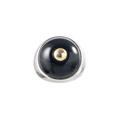 Anello in argento con pietre sintetiche colorate intercambiabili