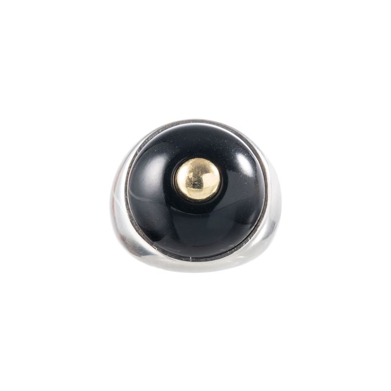 Pomellato - Anello in argento con pietre sintetiche colorate intercambiabili