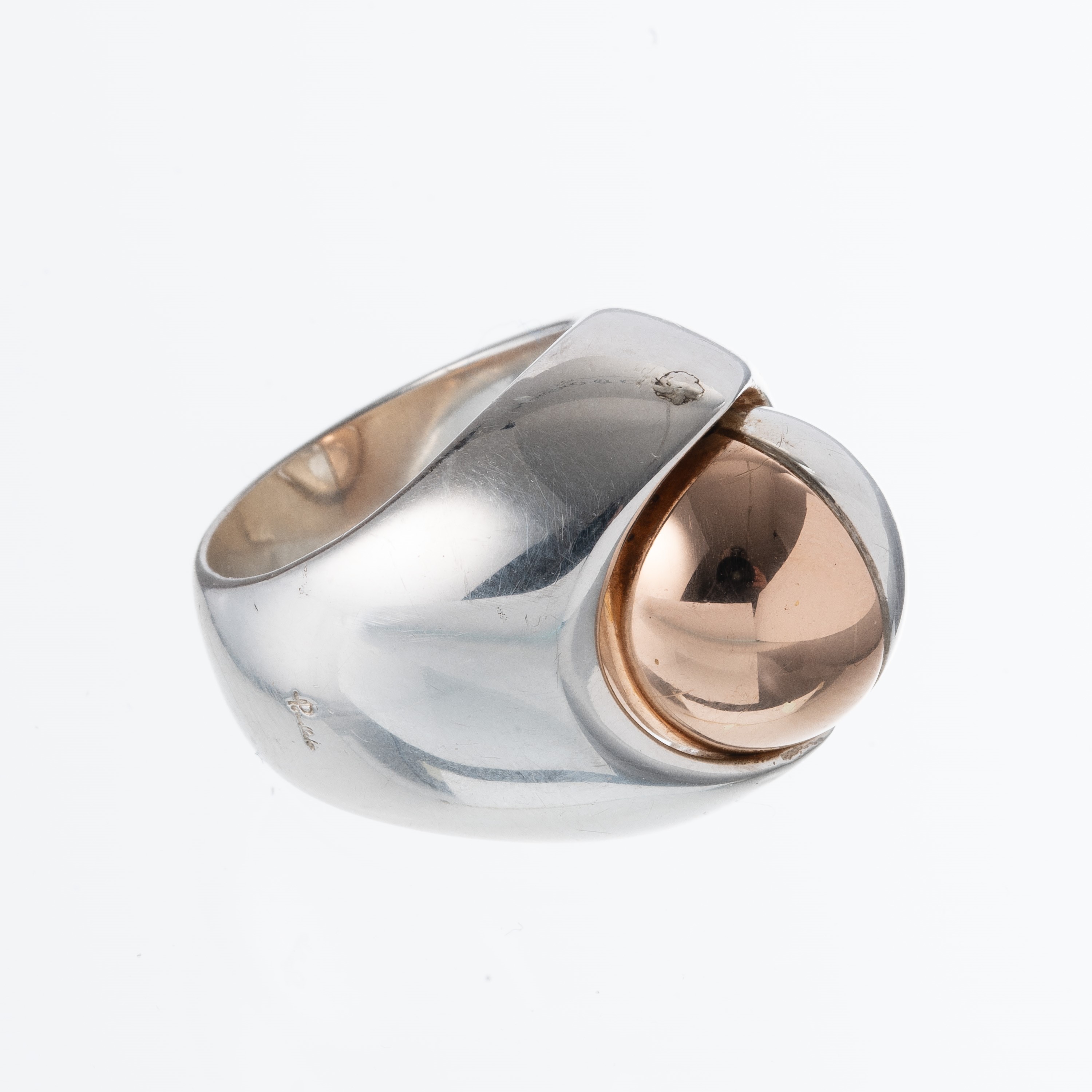 Pomellato - Anello in argento e oro rosa 14 kt