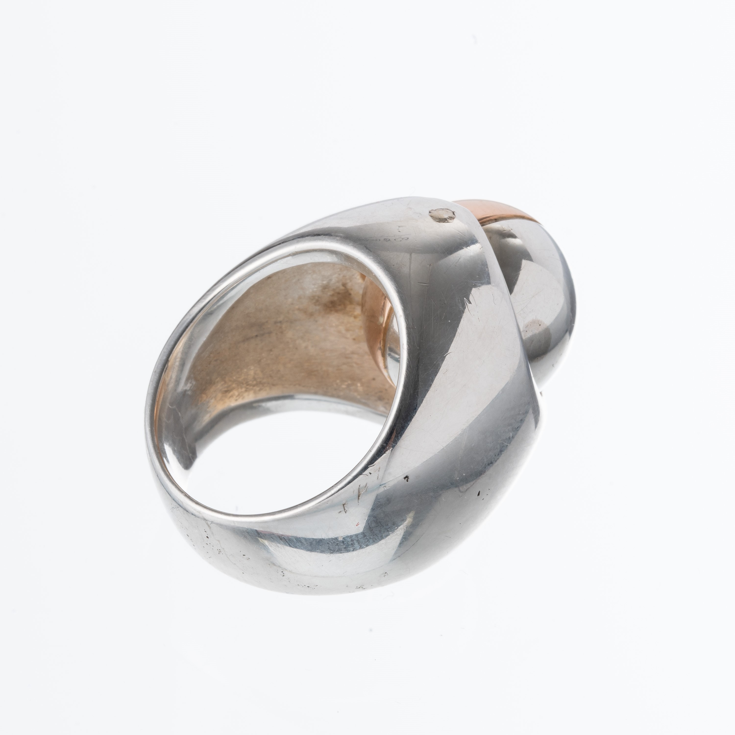 Pomellato - Anello in argento e oro rosa 14 kt