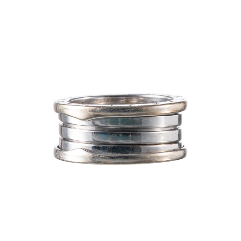 Bulgari - Anello B01 in oro bianco 18 kt