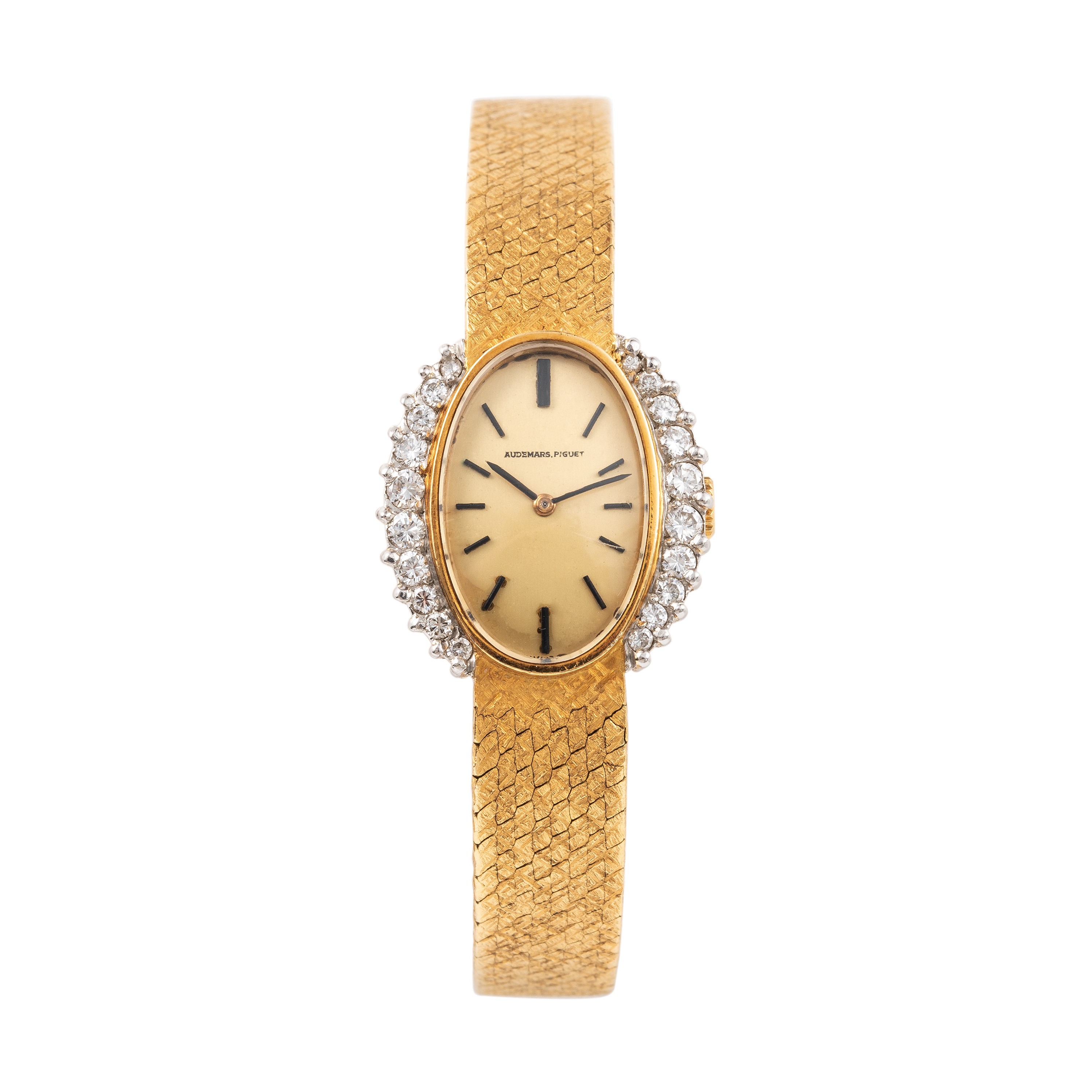 Audemars Piguet - Orologio Cocktail in oro giallo 18 kt con carica manuale e ghiera diamantata