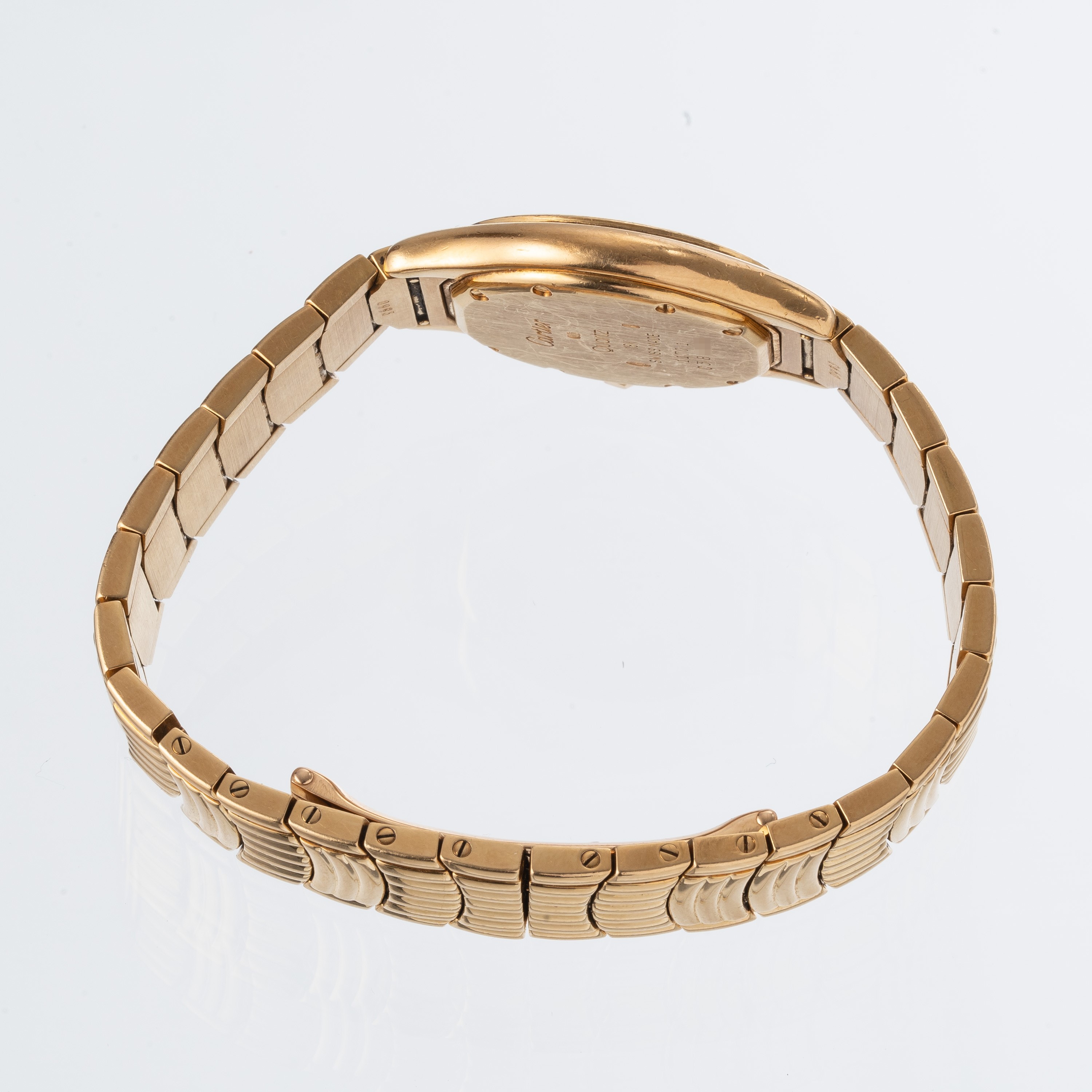 Cartier - Cougar 11701, orologio da donna solo tempo al quarzo in oro giallo 18 kt con quadrante ...