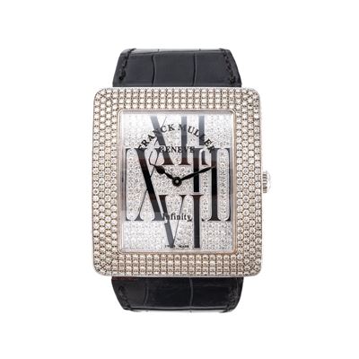 Infinity Pavé́ 3740 QZ, orologio da polso in oro bianco 18kt con diamanti