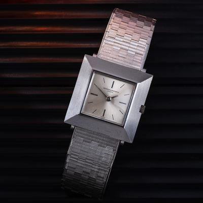Ultrapiatto 6596, orologio solo tempo a carica manuale in oro bianco 18 kt