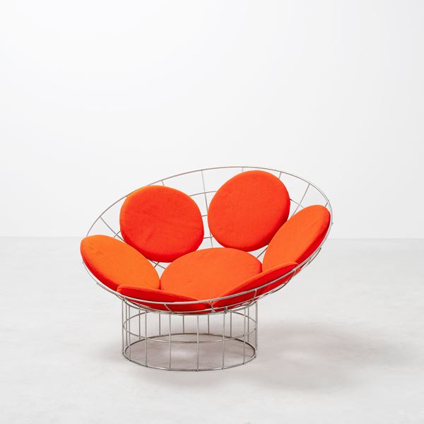 Verner Panton - VERNER PANTON, SEDIA ORIENTABILE MODELLO 'T5', O 'PEACOCK CHAIR'