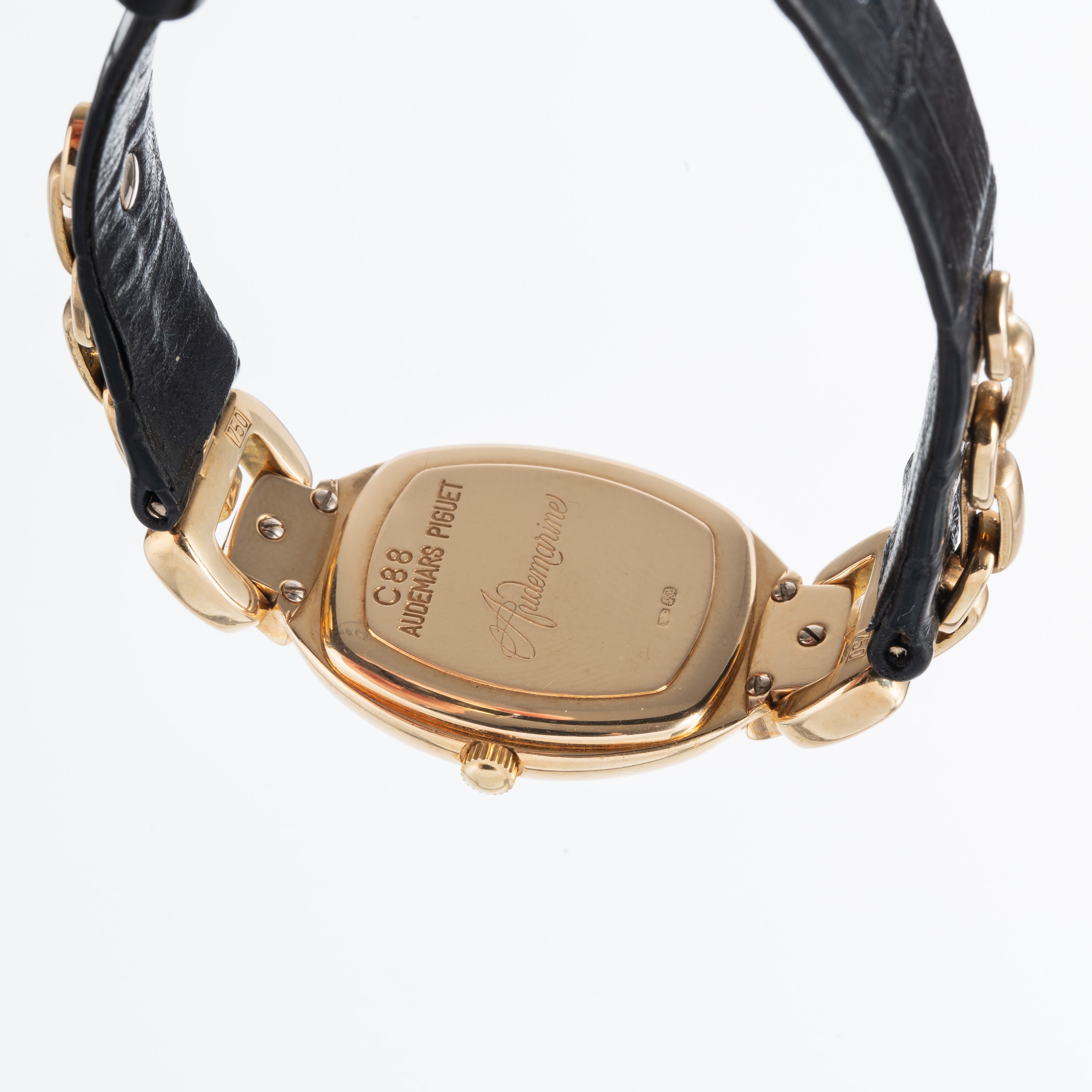 Audemars Piguet - Audemarine, orologio solo tempo in oro giallo 18 kt con quadrante in lapislazzu...